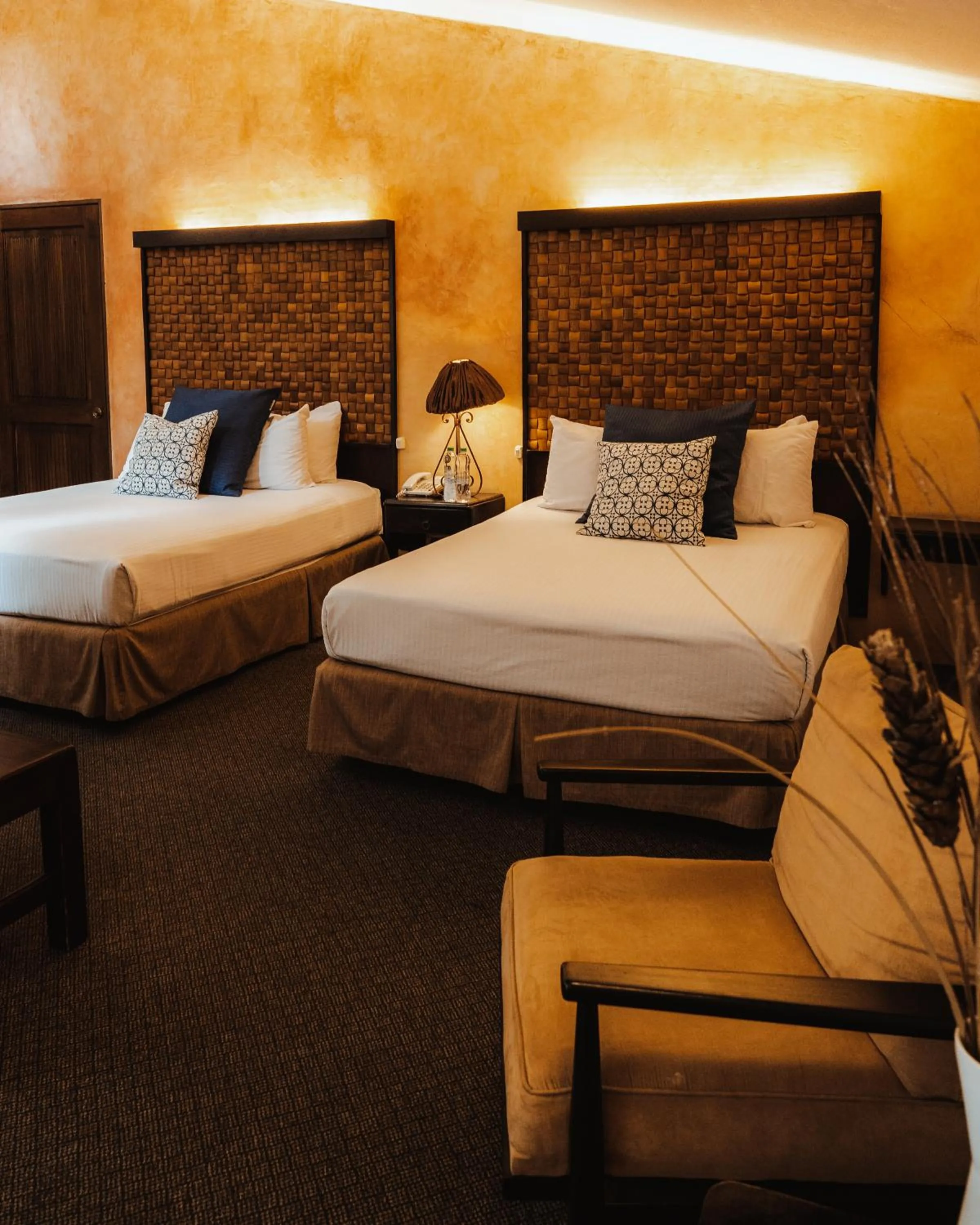 Decorative detail, Bed in Hotel Ciudad Vieja