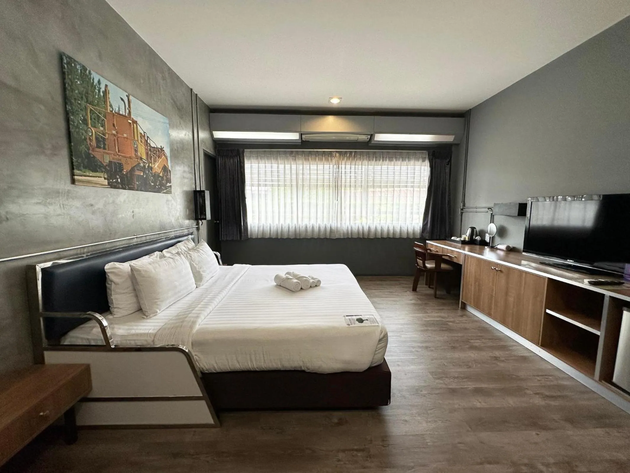 Bed in The Terminal Khon Kaen Hotel