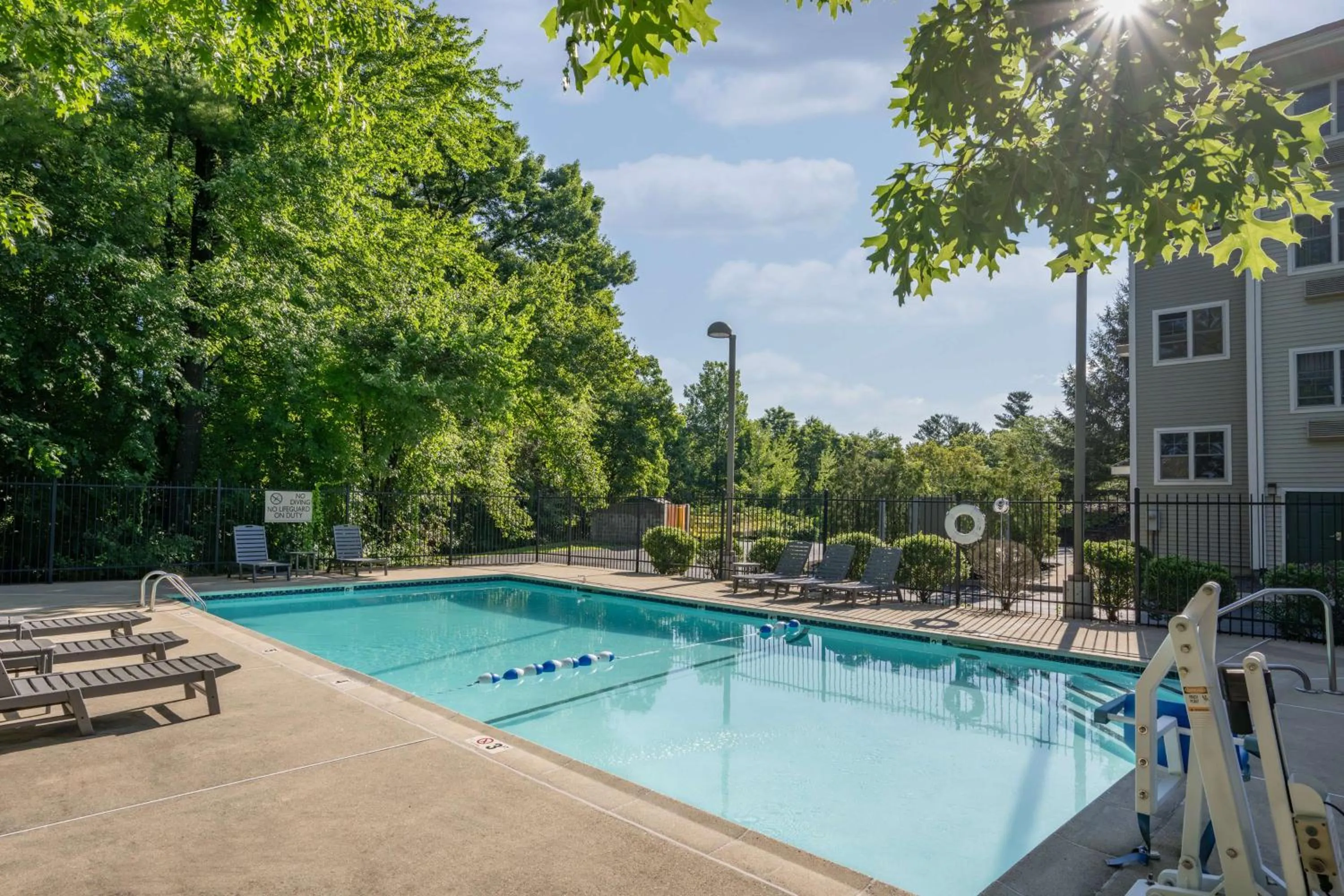 Pool view in Homewood Suites by Hilton Boston/Andover