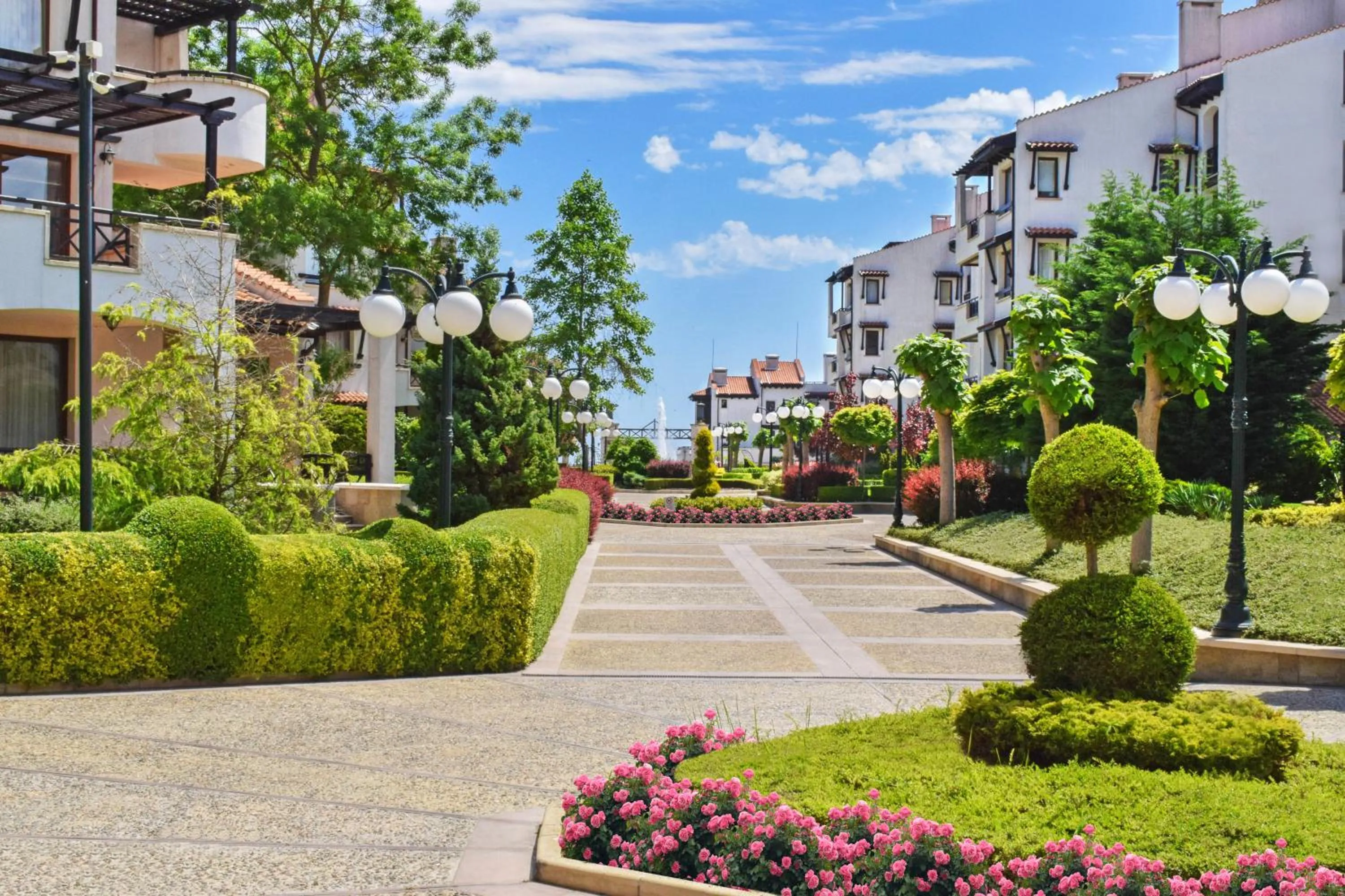 Garden in Oasis Resort Lozenets