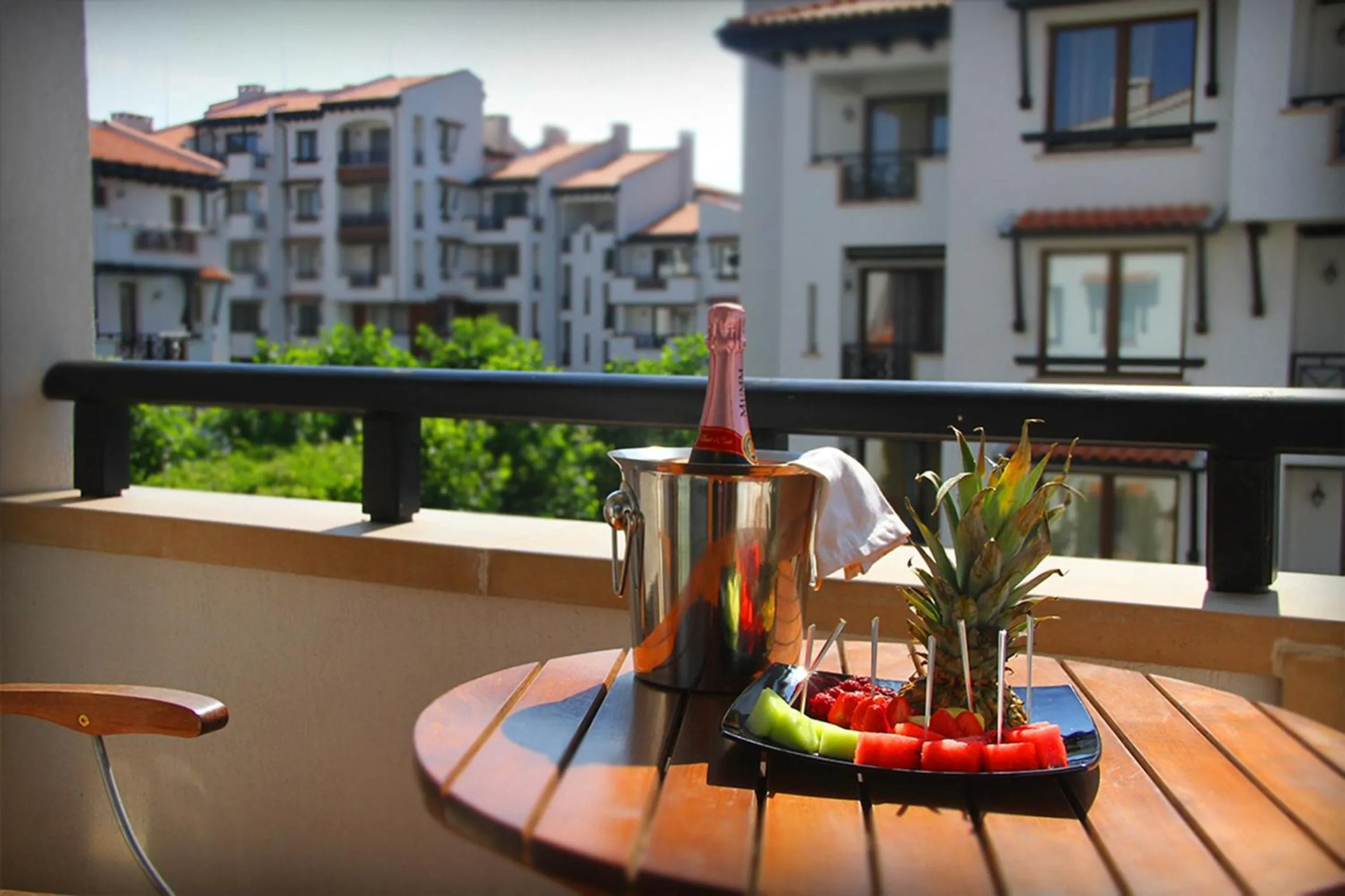 Balcony/Terrace in Oasis Resort Lozenets