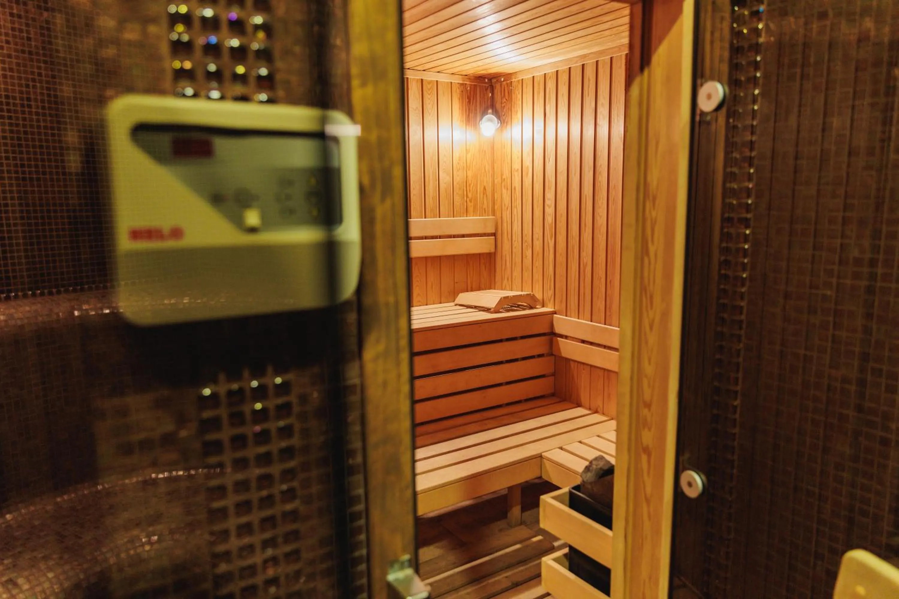 Sauna in Oasis Resort Lozenets