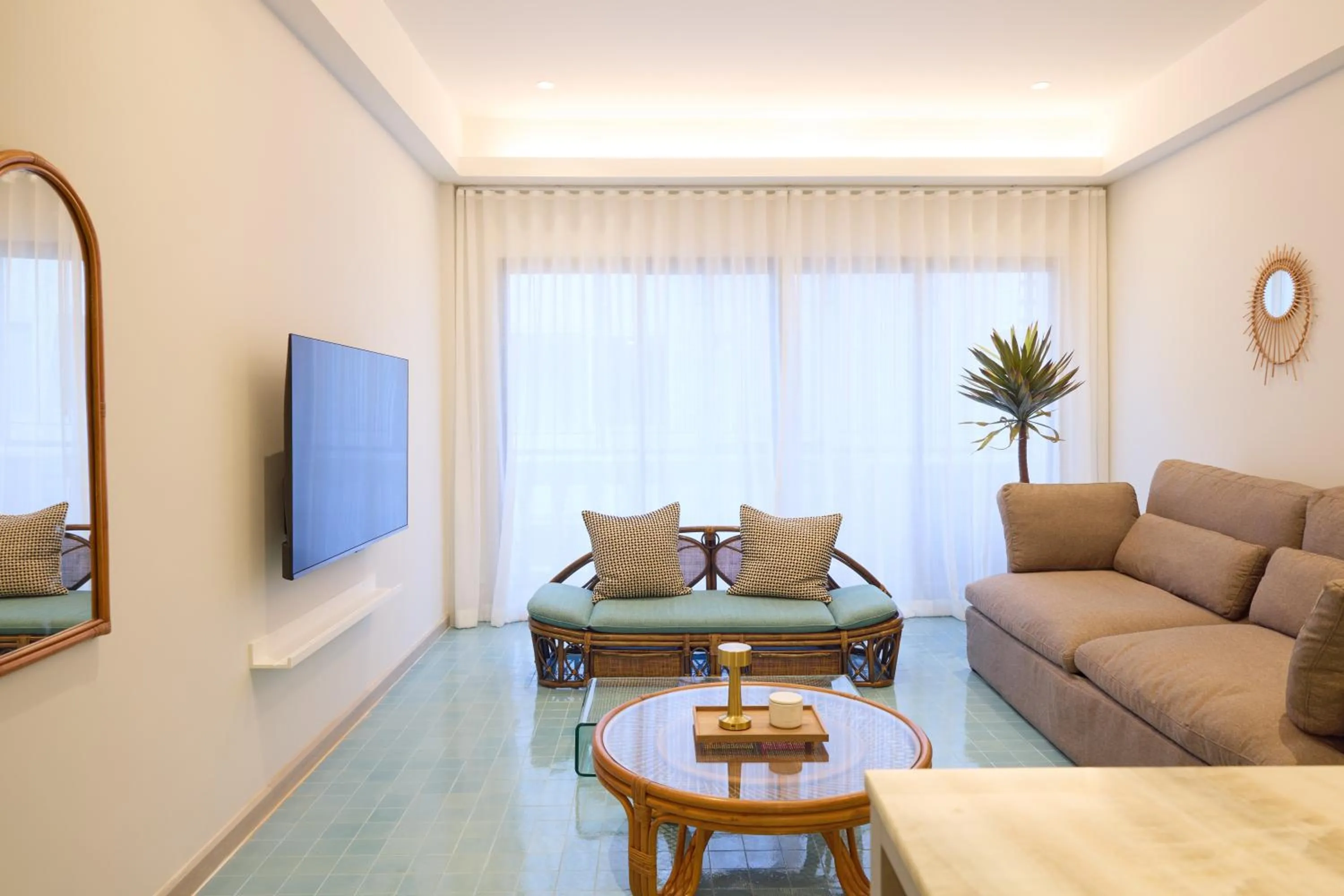 Living room in Theme Boutique Hotel Bangkok