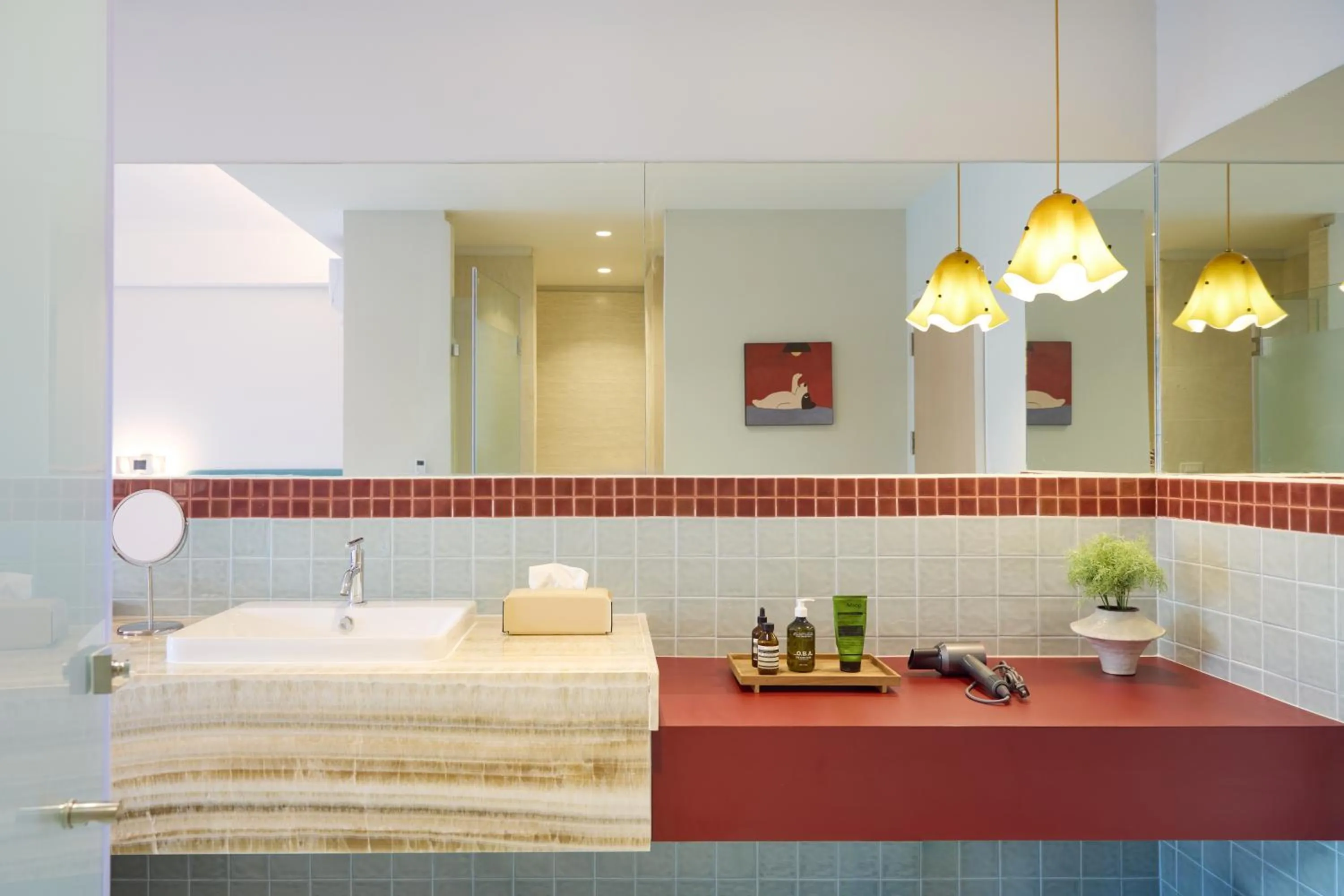 Bathroom, Bed in Theme Boutique Hotel Bangkok