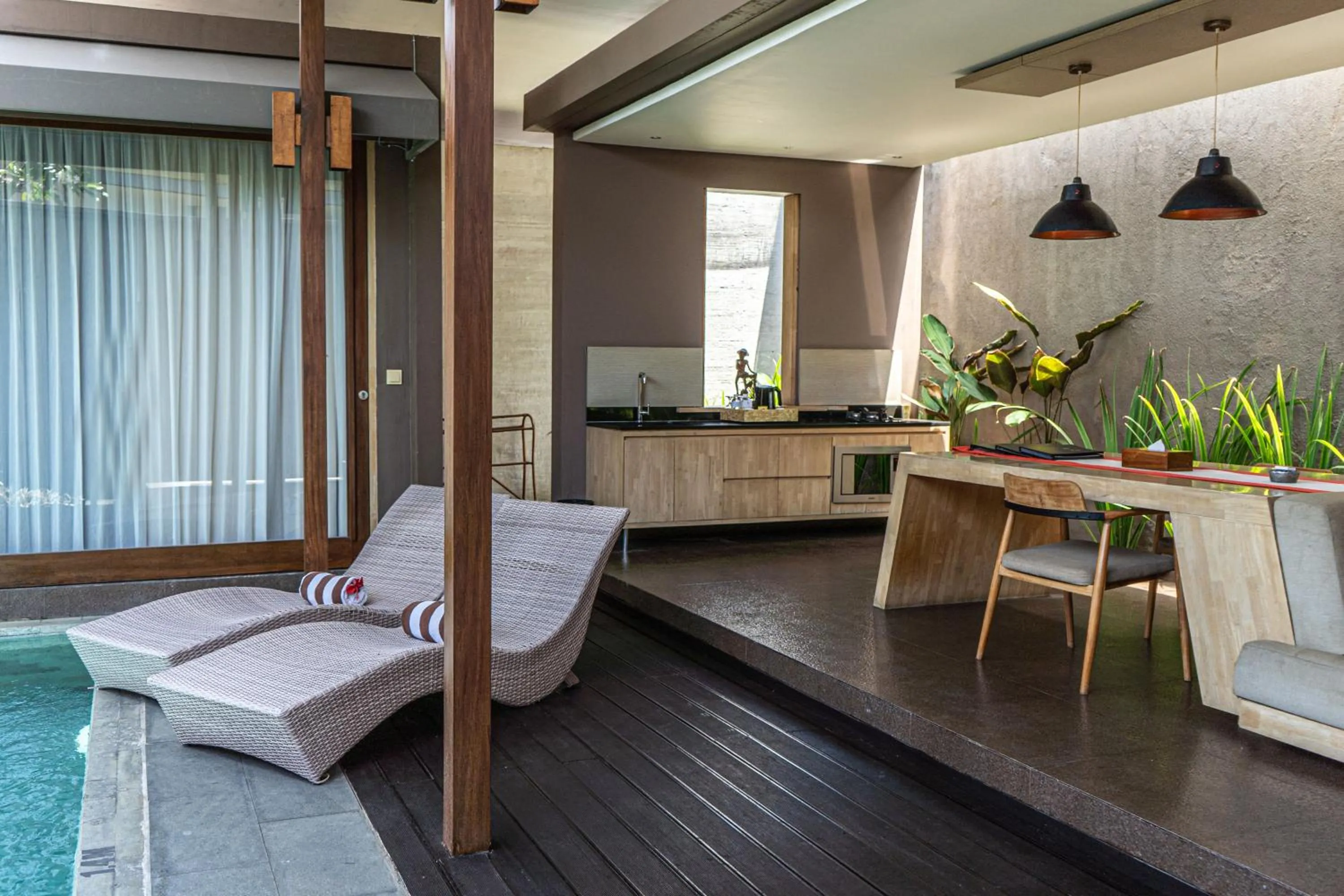 Kitchen or kitchenette in Asa Bali Luxury Villas & Spa