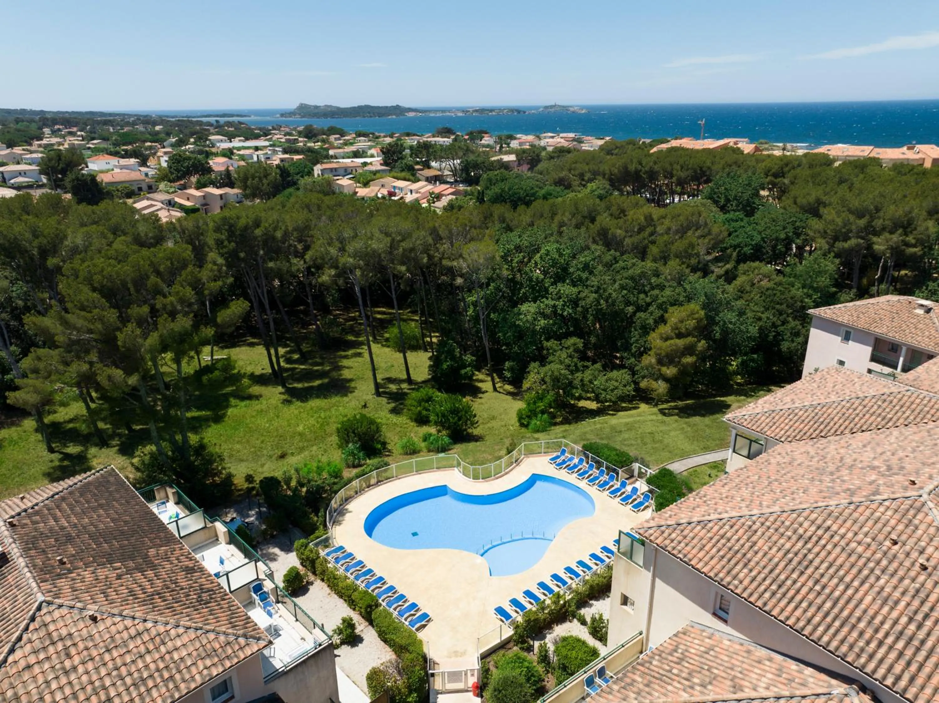 Bird's eye view in Garden & City Six-Fours-les-Plages
