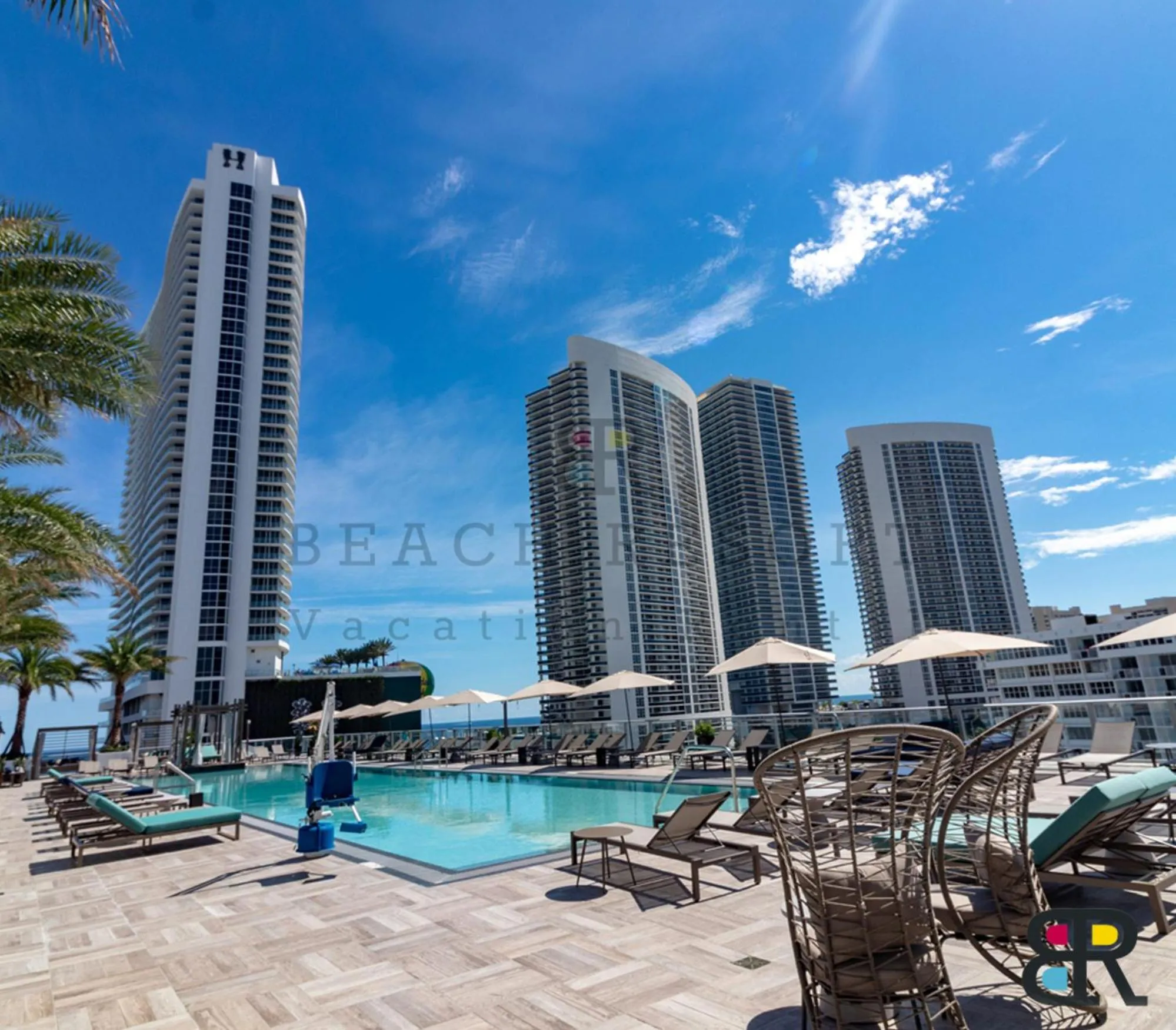 Swimming pool in HYDE Beach House Apartments