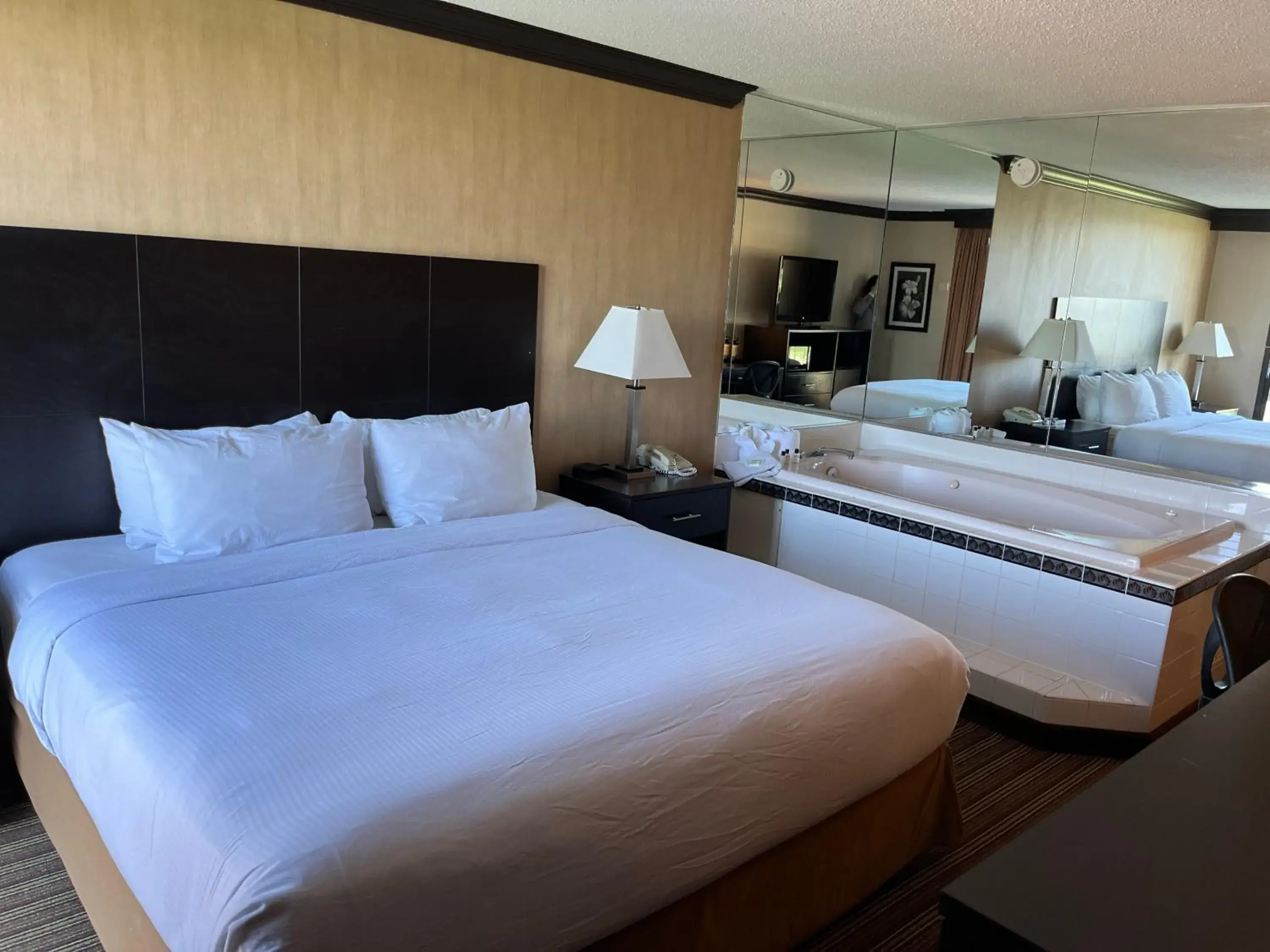 Hot Tub, Bed in Wyndham Garden Schaumburg Chicago Northwest Hot Tub, Bed in Wyndham Garden Schaumburg Chicago Northwest