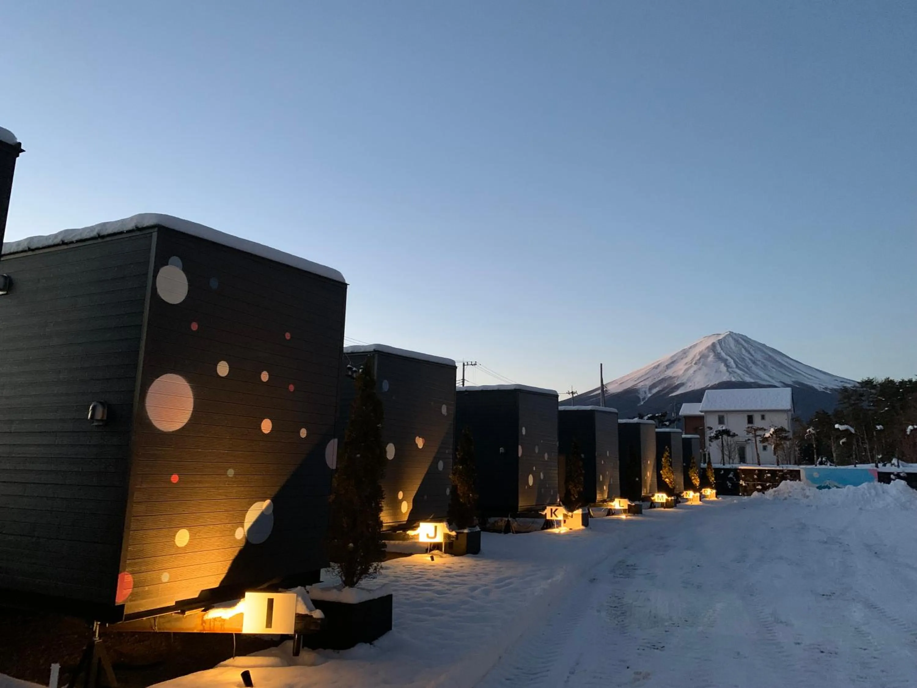 Winter in Mt Fuji Glamping TOURIST VILLA Kawaguchiko