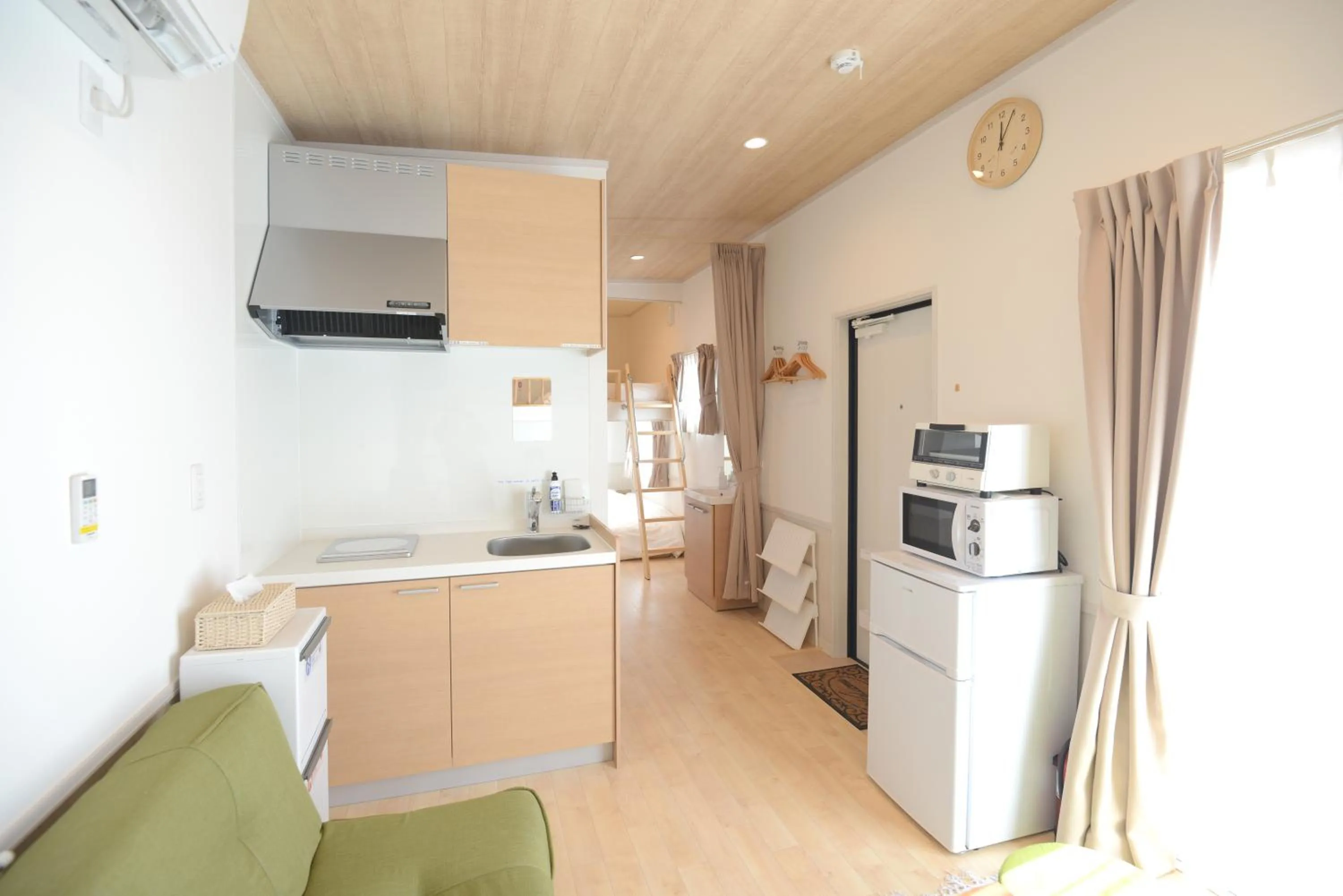 Kitchen or kitchenette in Mt Fuji Glamping TOURIST VILLA Kawaguchiko