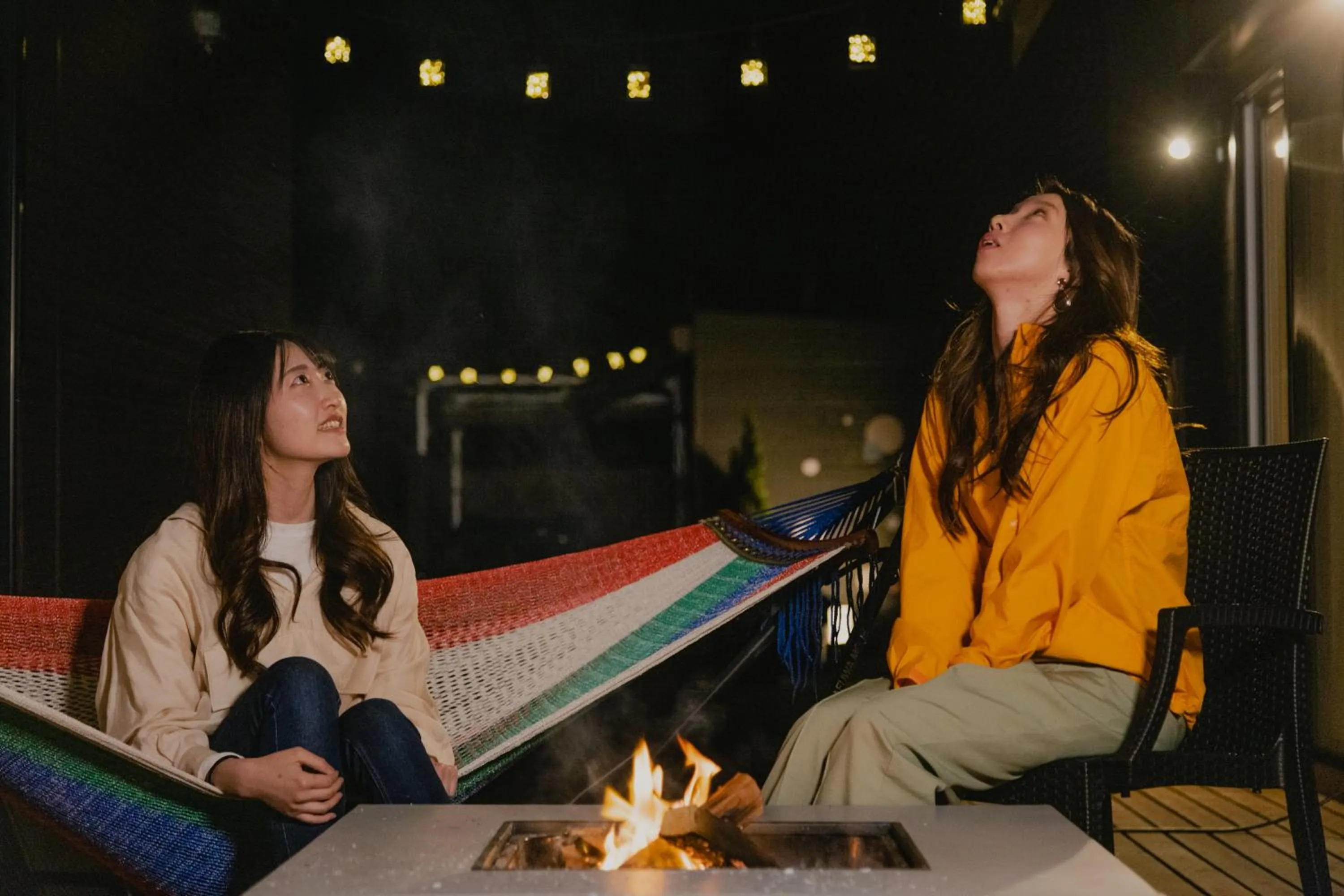 Evening entertainment in Mt Fuji Glamping TOURIST VILLA Kawaguchiko