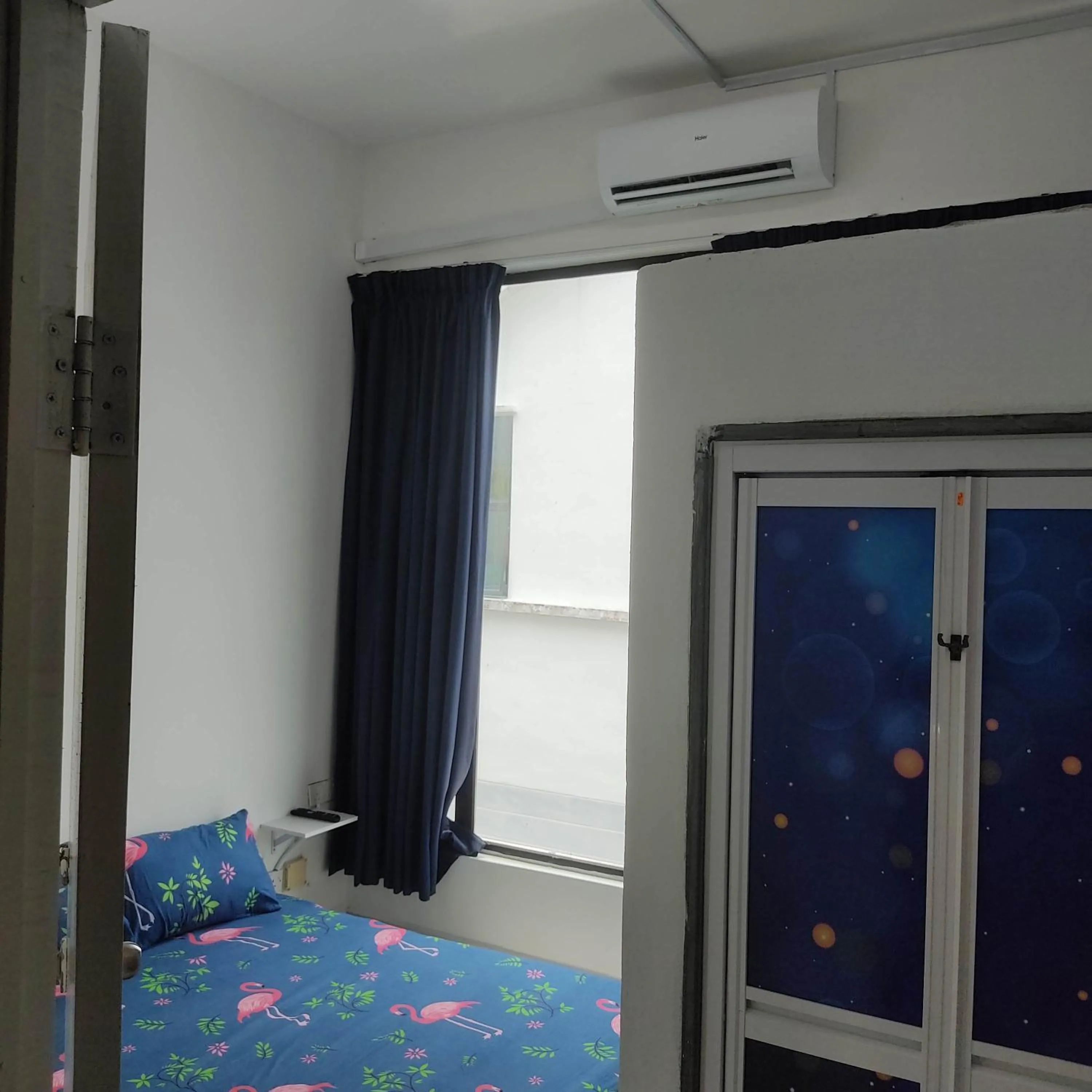 air conditioner, Bed in WeJDAN INN BALIK PULAU, PENANG ISLAND