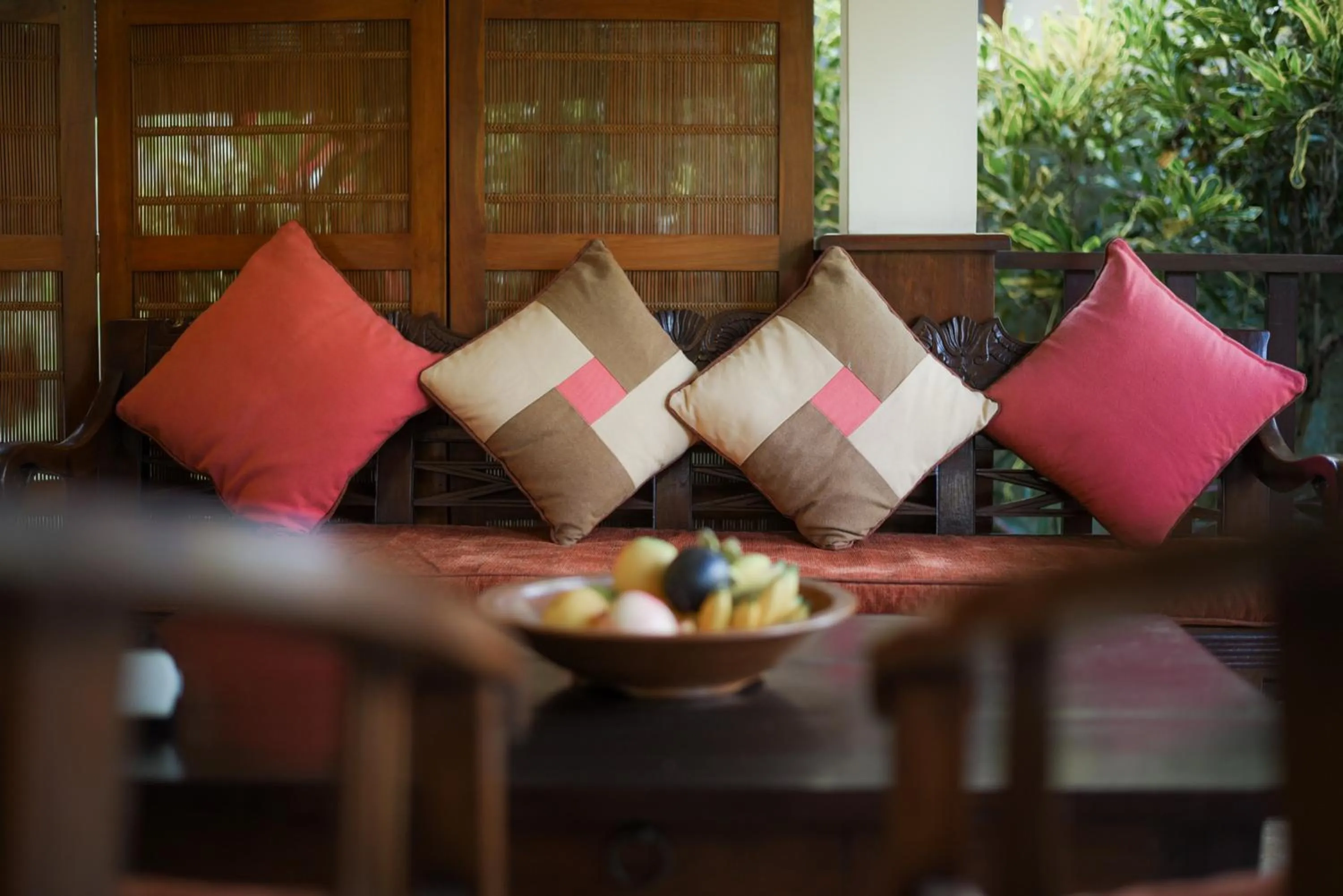 Seating area in Rumah Ganesha Ubud