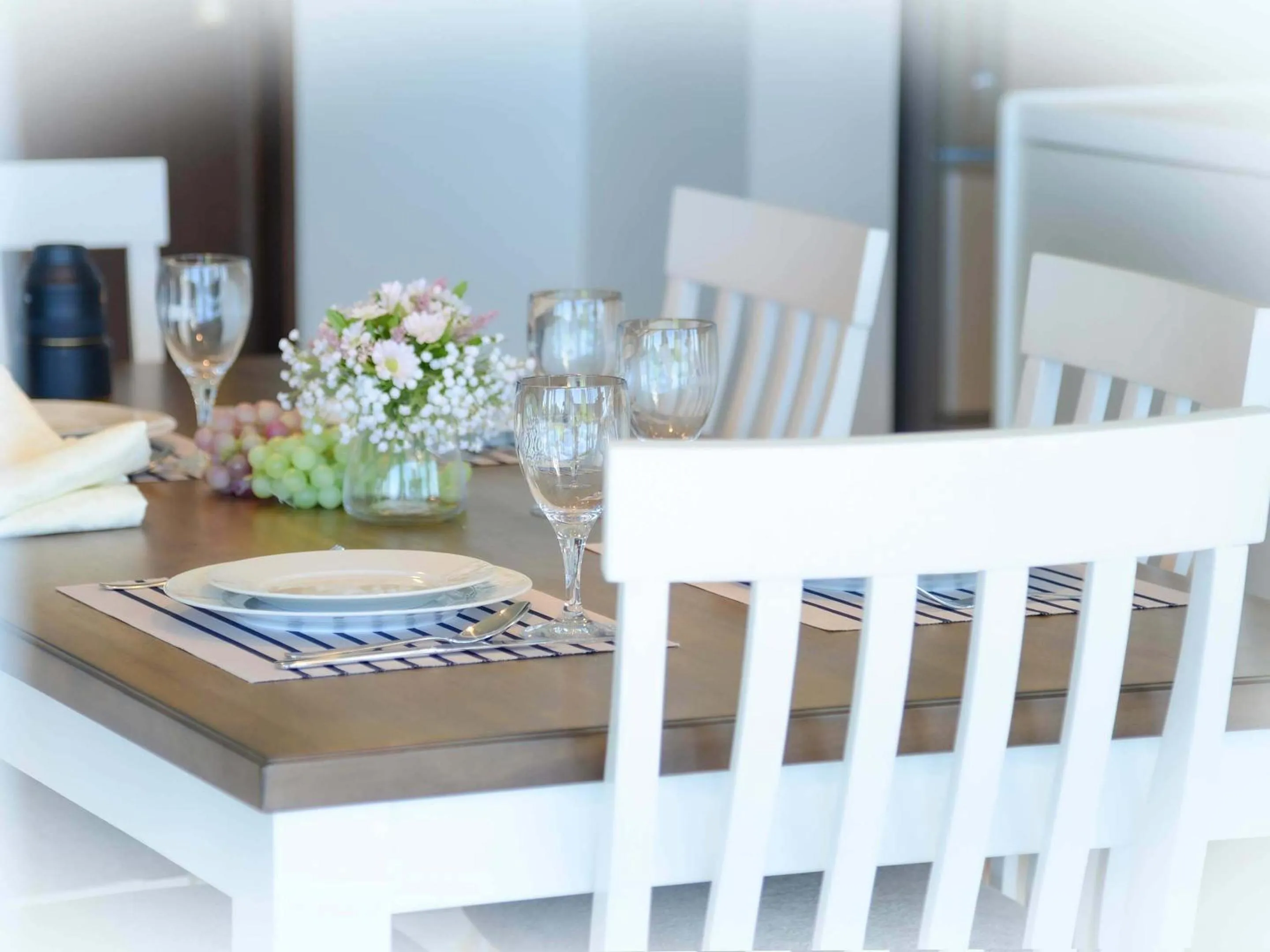 Dining area in wisteria Ocean Nakijin