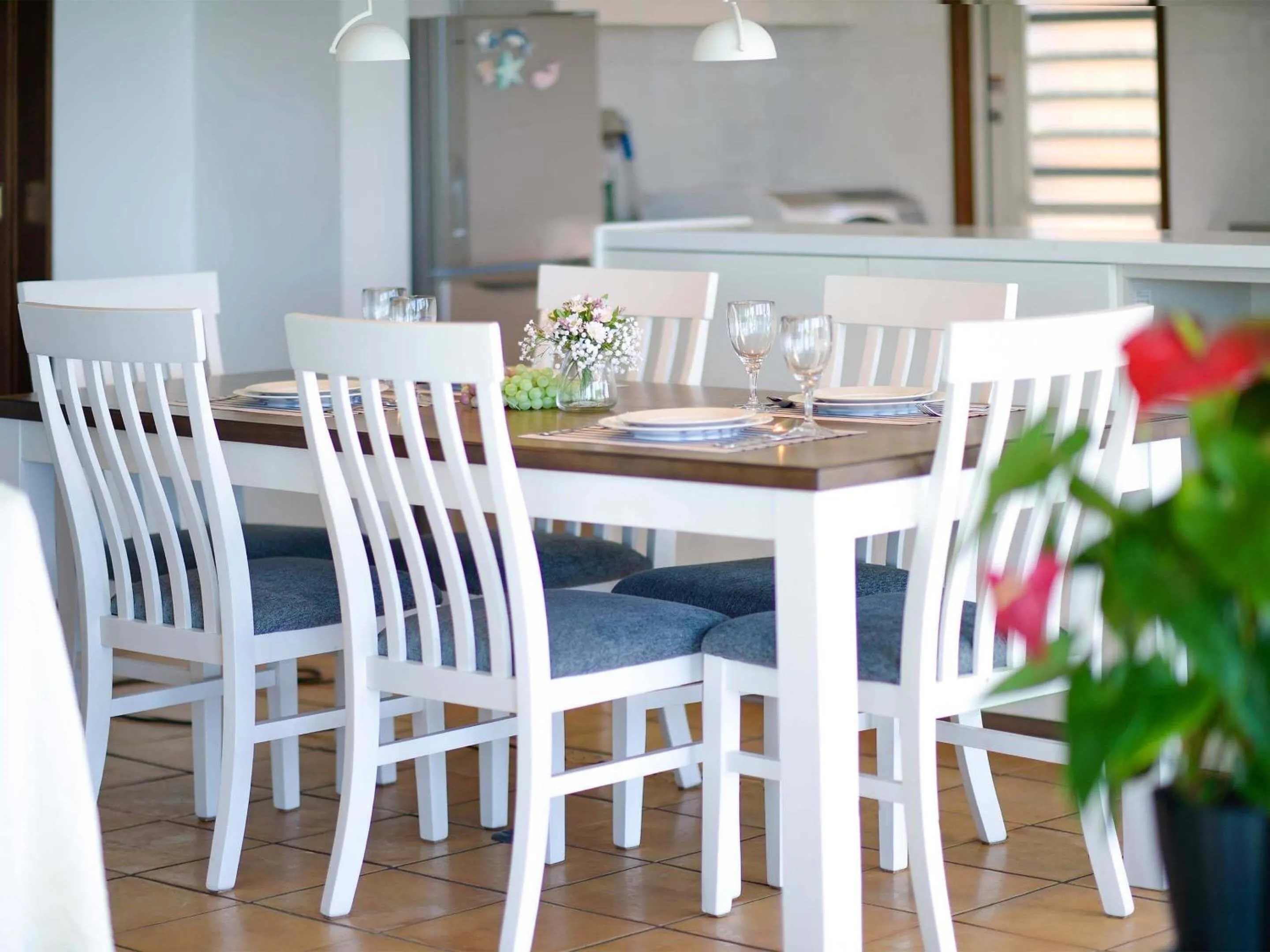 Dining area in wisteria Ocean Nakijin