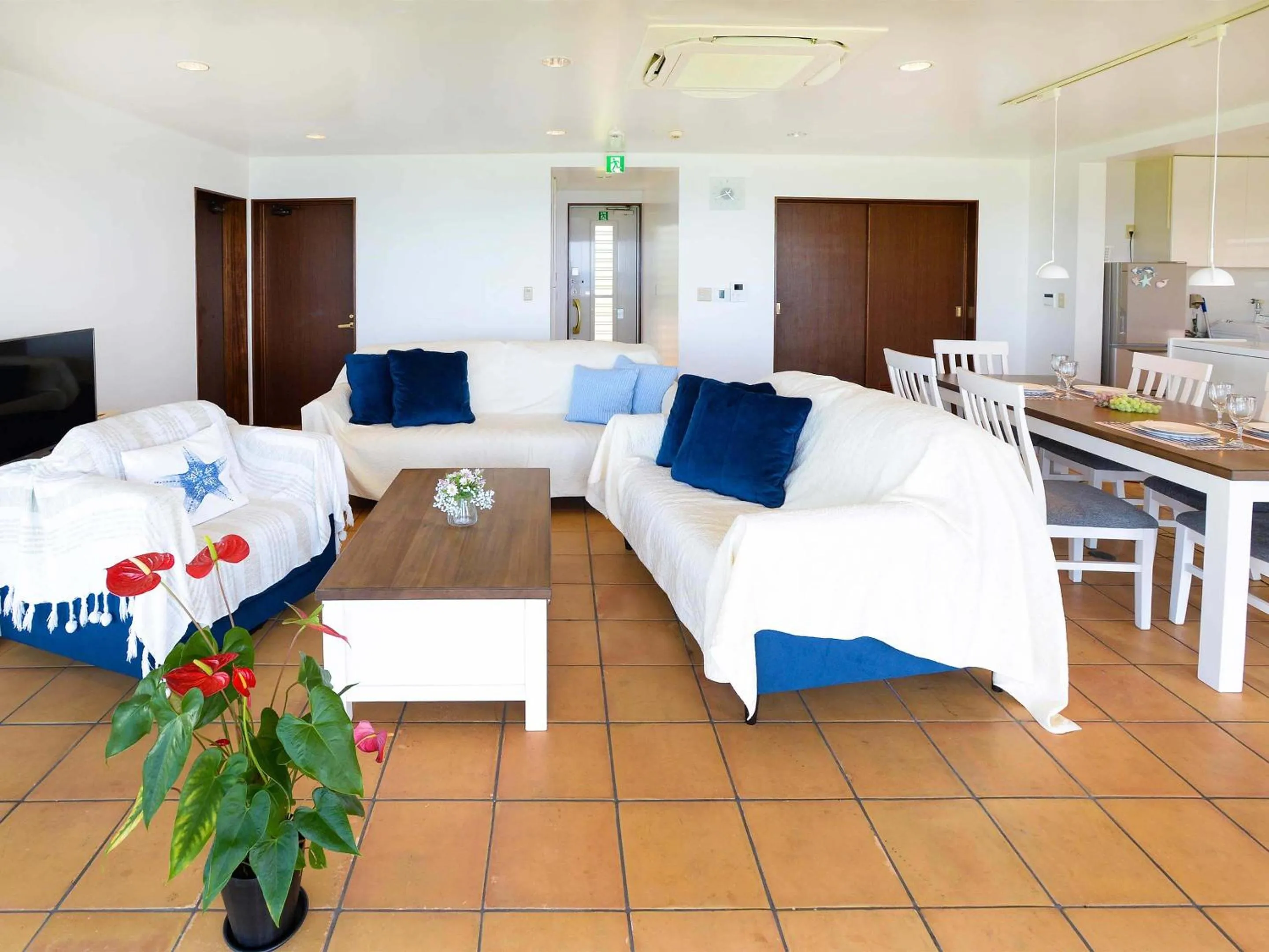 Living room in wisteria Ocean Nakijin