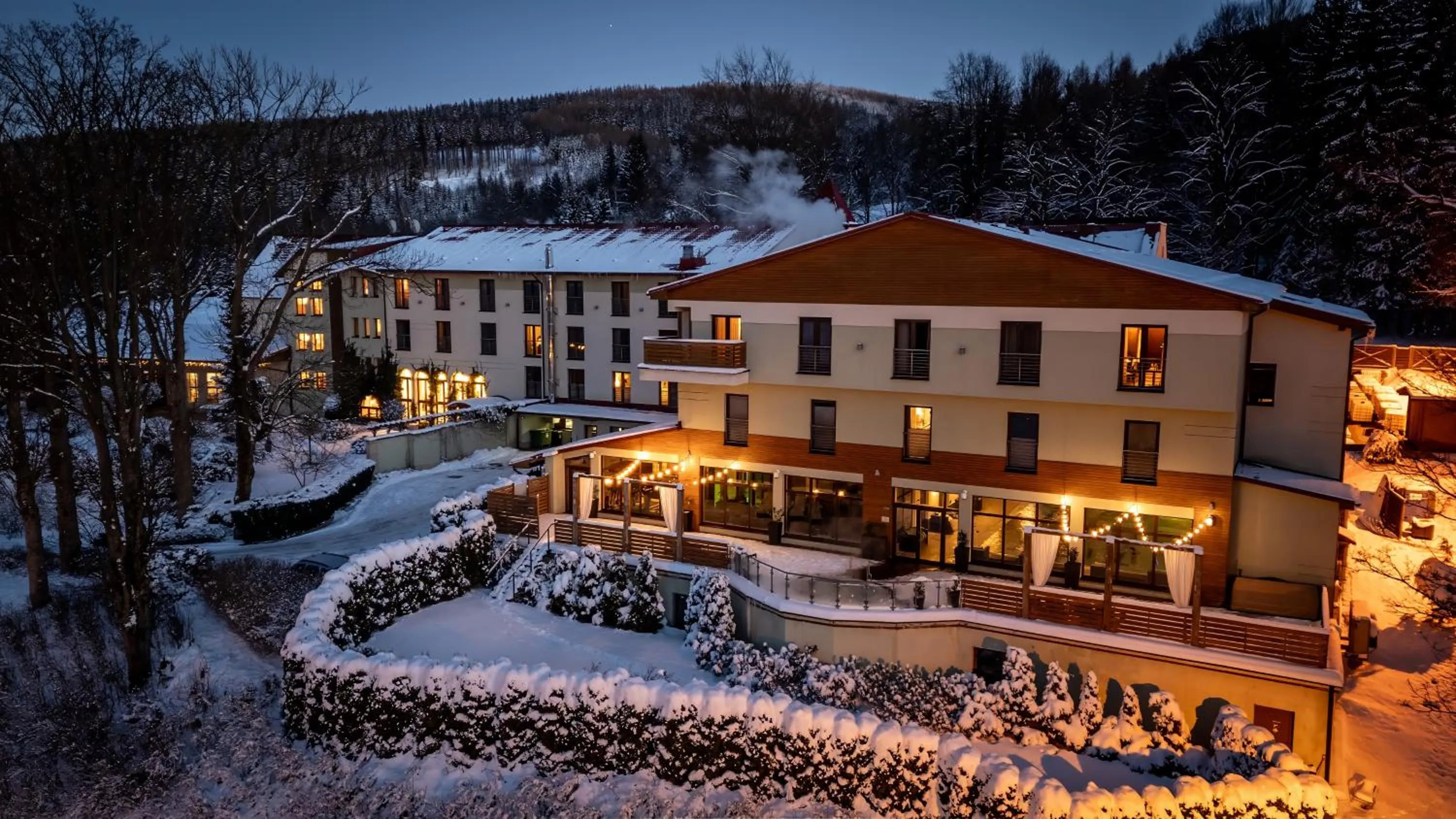 Property building in Malinowy Dwór Hotel Medical SPA