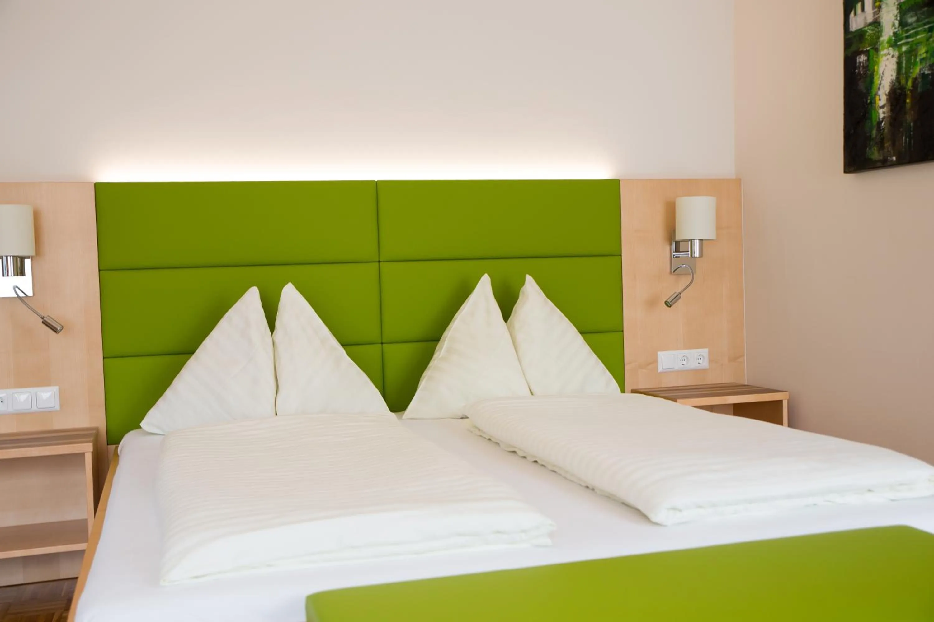 Bed in Hotel Restaurant Thadeushof