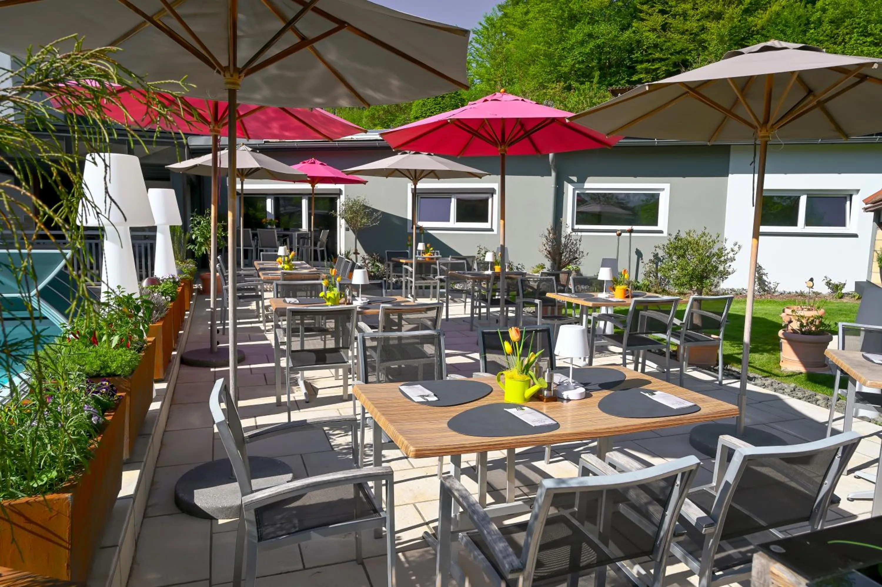 Breakfast in Hotel Restaurant Thadeushof