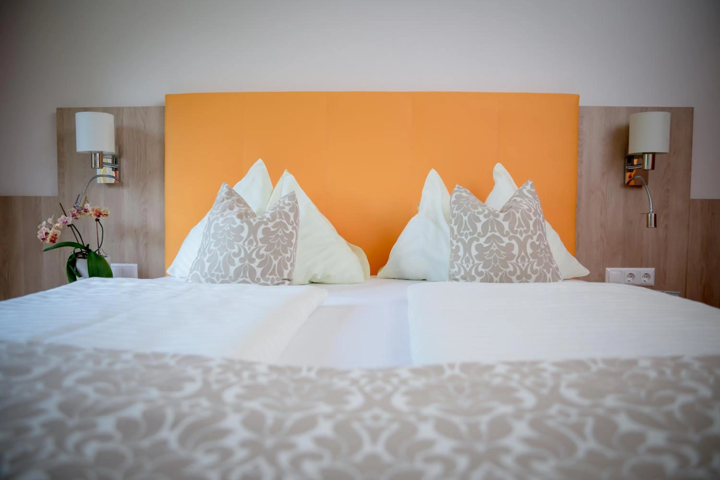 Bed in Hotel Restaurant Thadeushof