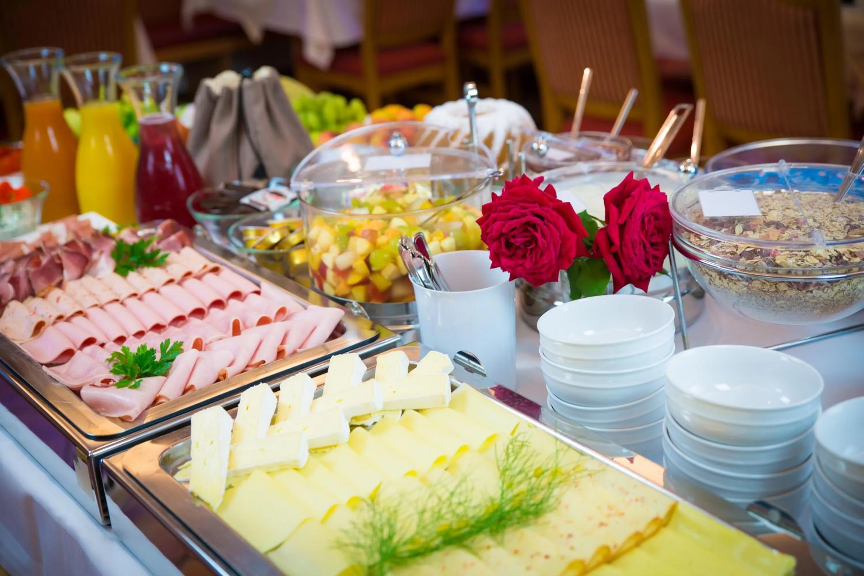Buffet breakfast in Hotel Restaurant Thadeushof