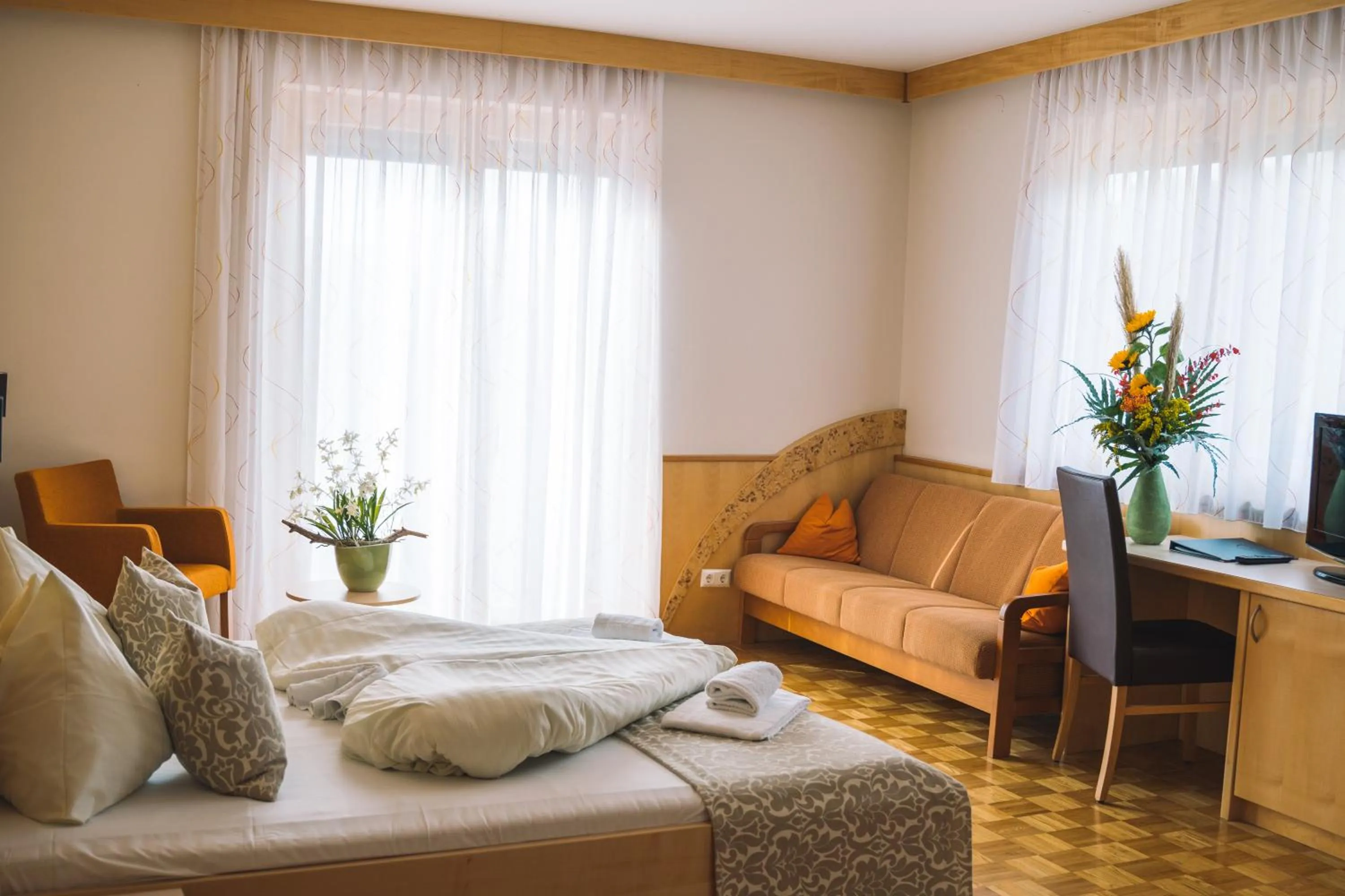 Bed in Hotel Restaurant Thadeushof