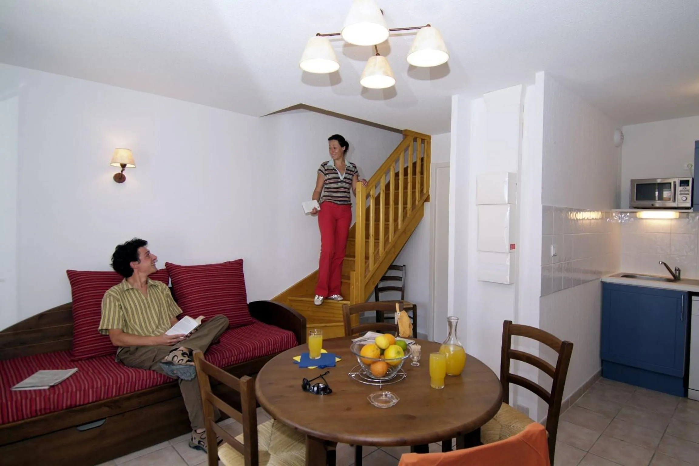 Living room in Résidence Odalys Les Sources de Manon