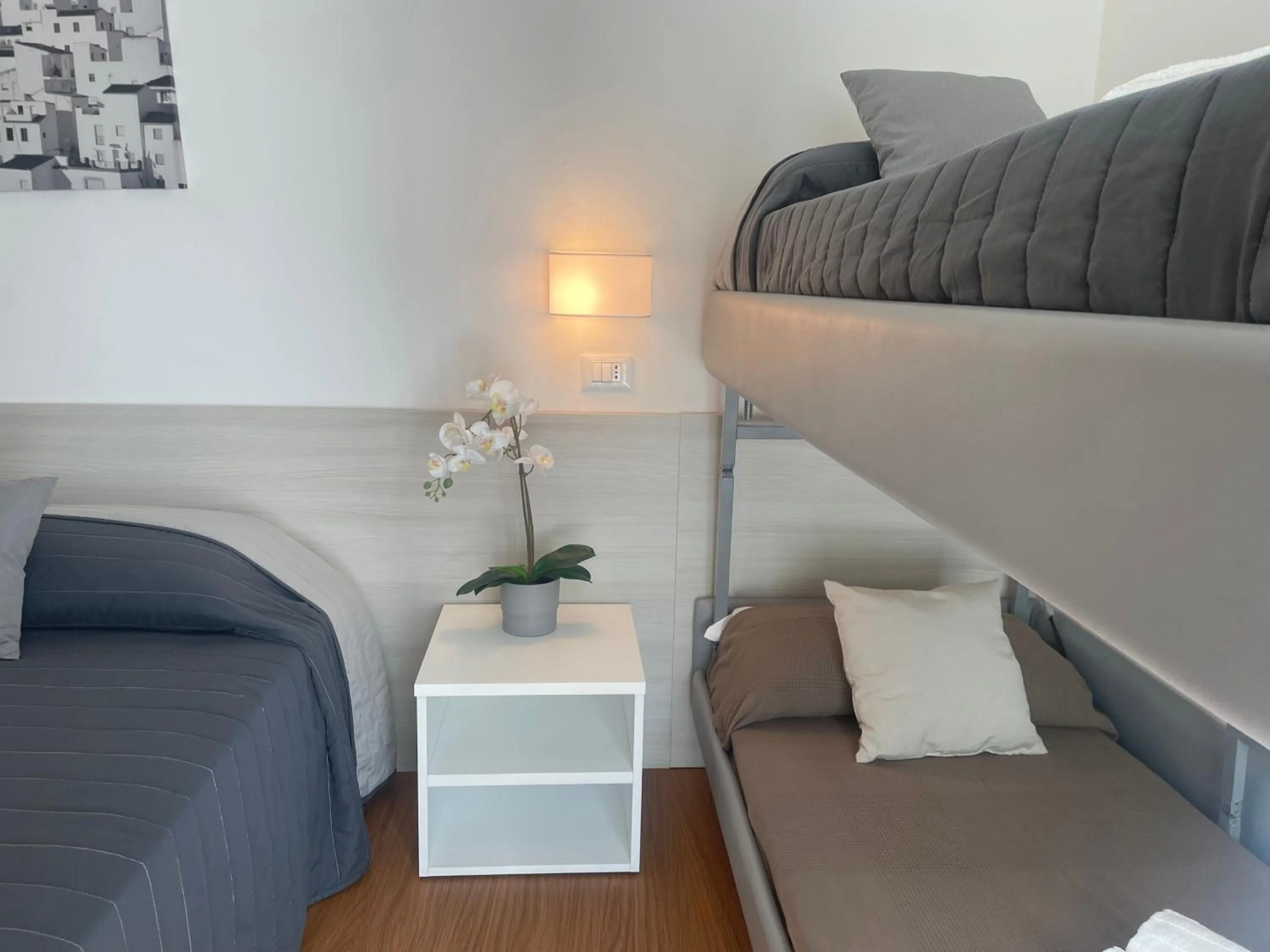 Bed in Hotel Augustus