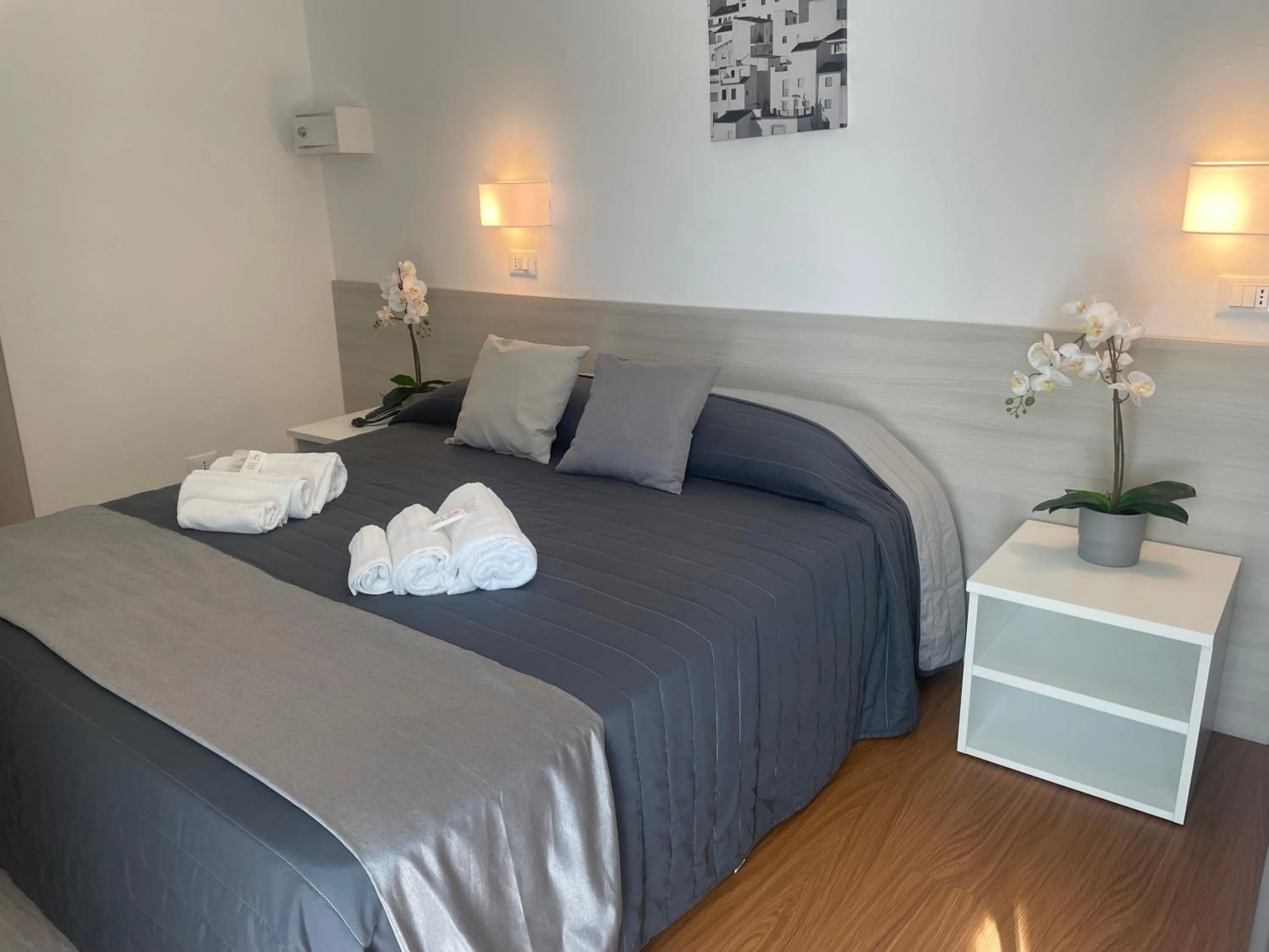 Bed in Hotel Augustus