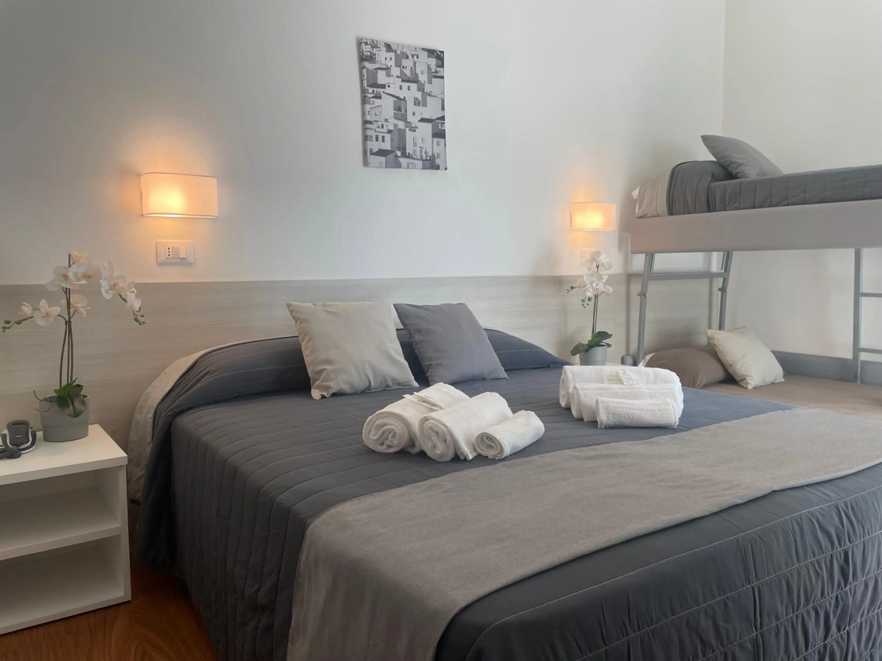 Bed in Hotel Augustus