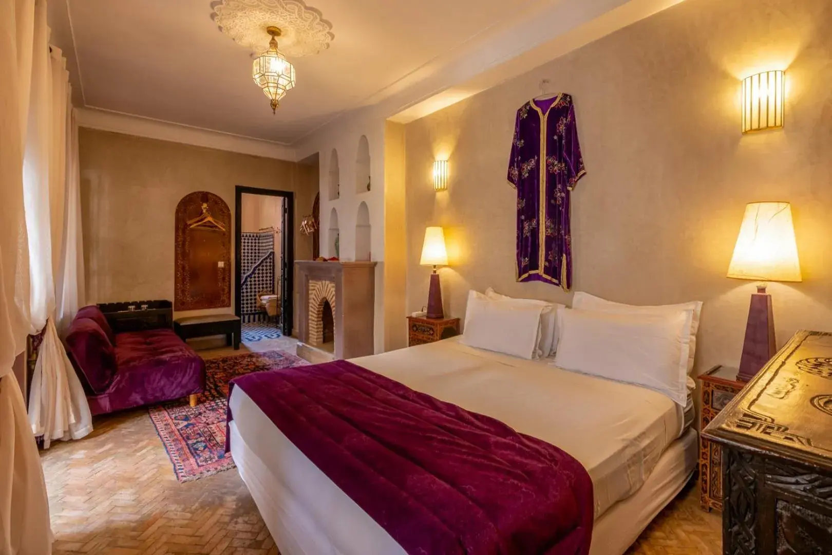 Bedroom, Bed in Riad Saba Bedroom, Bed in Riad Saba