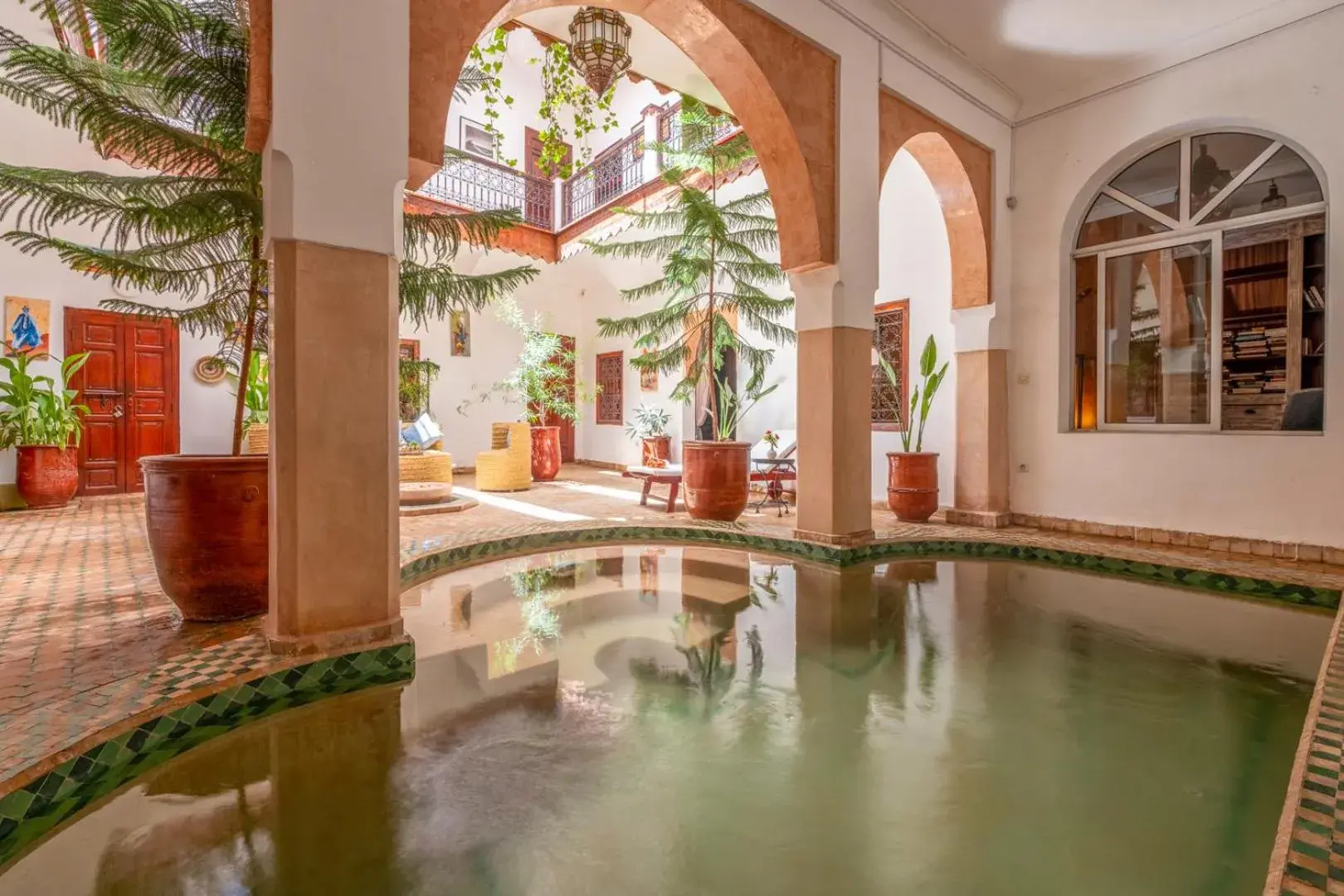 Pool view in Riad Saba Pool view in Riad Saba