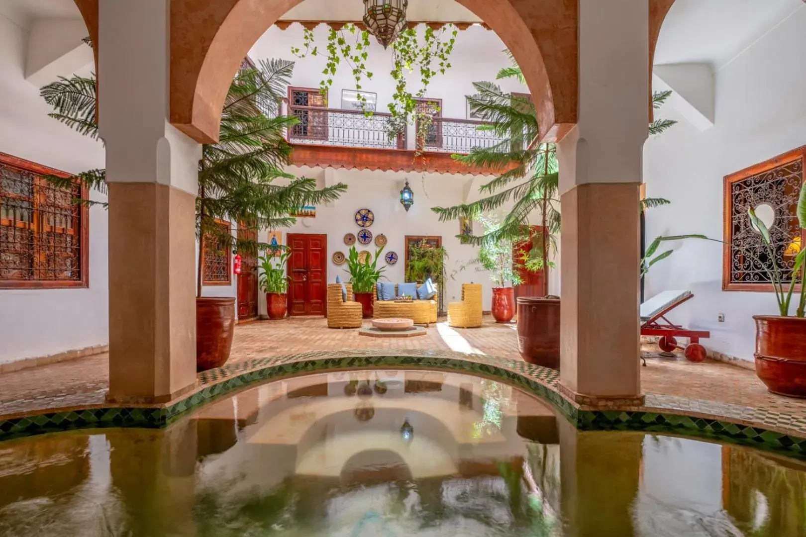 Pool view in Riad Saba Pool view in Riad Saba