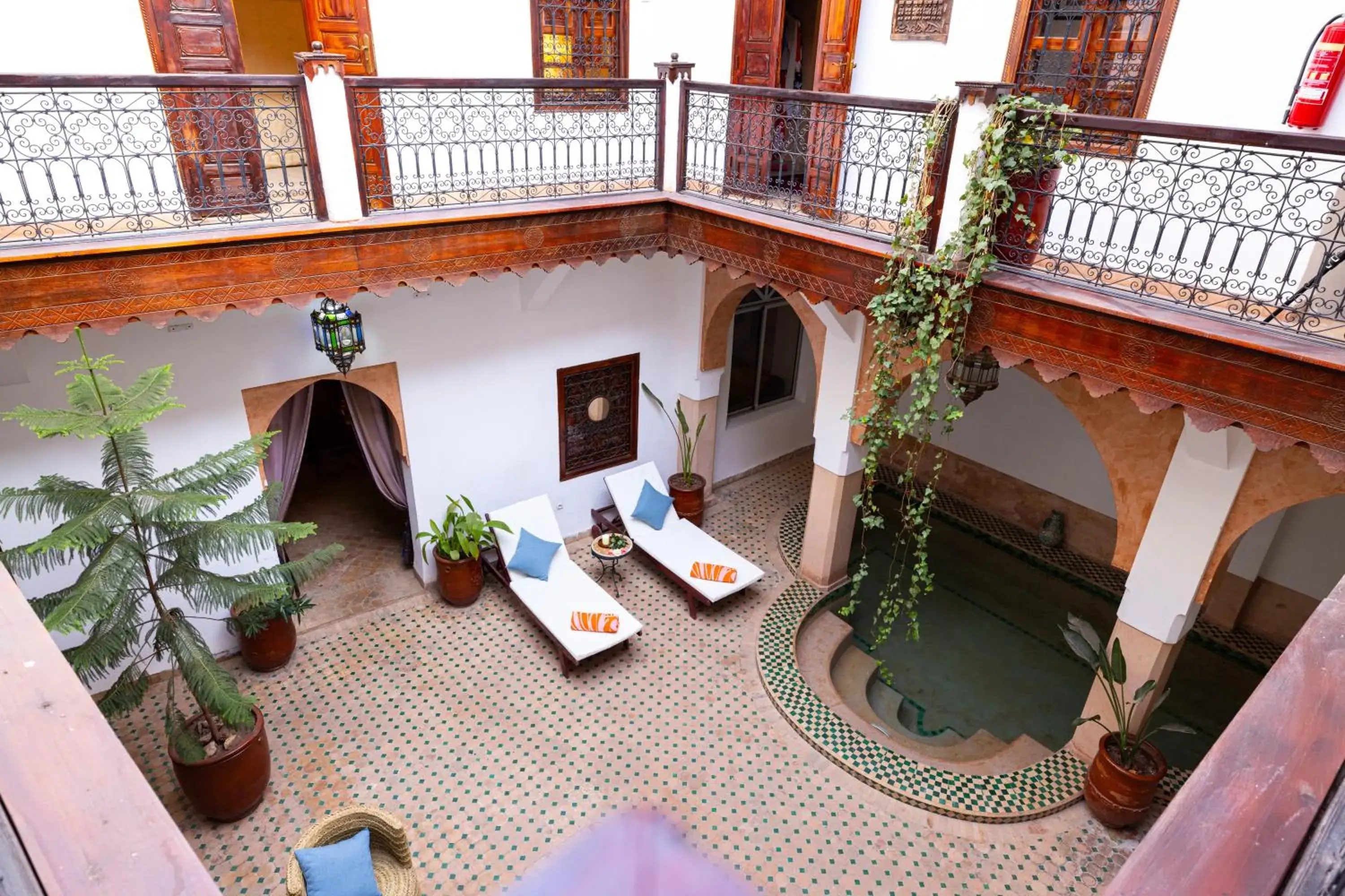 sunbed in Riad Saba sunbed in Riad Saba