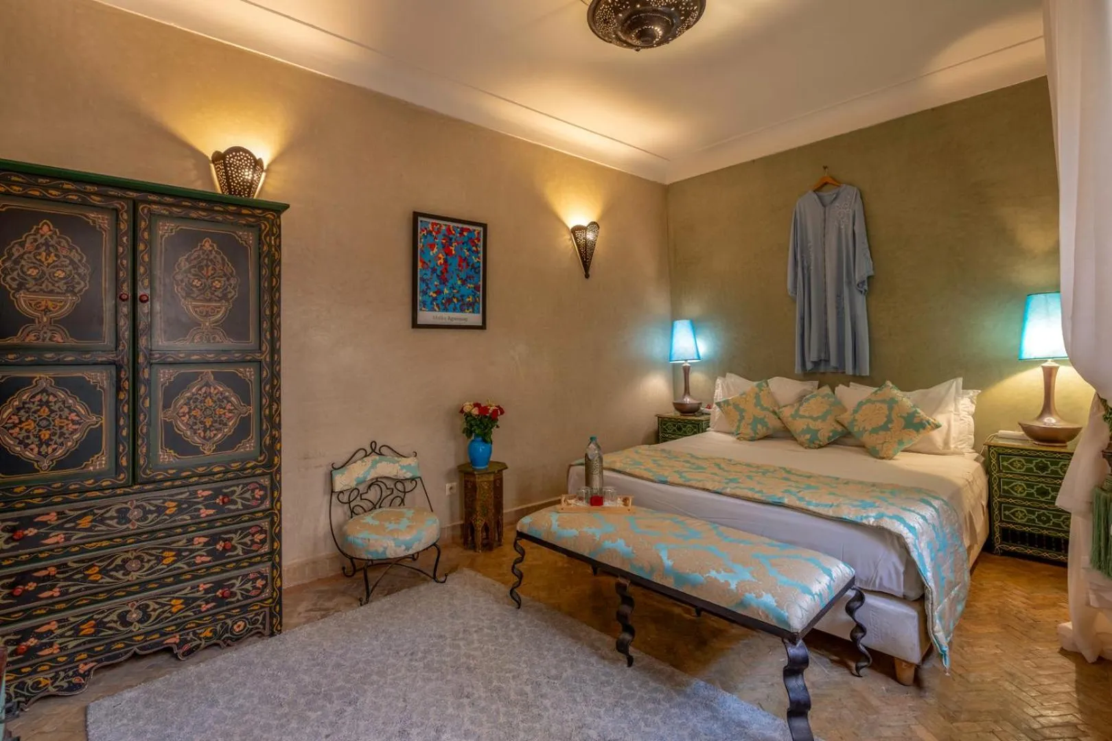 Bedroom, Bed in Riad Saba