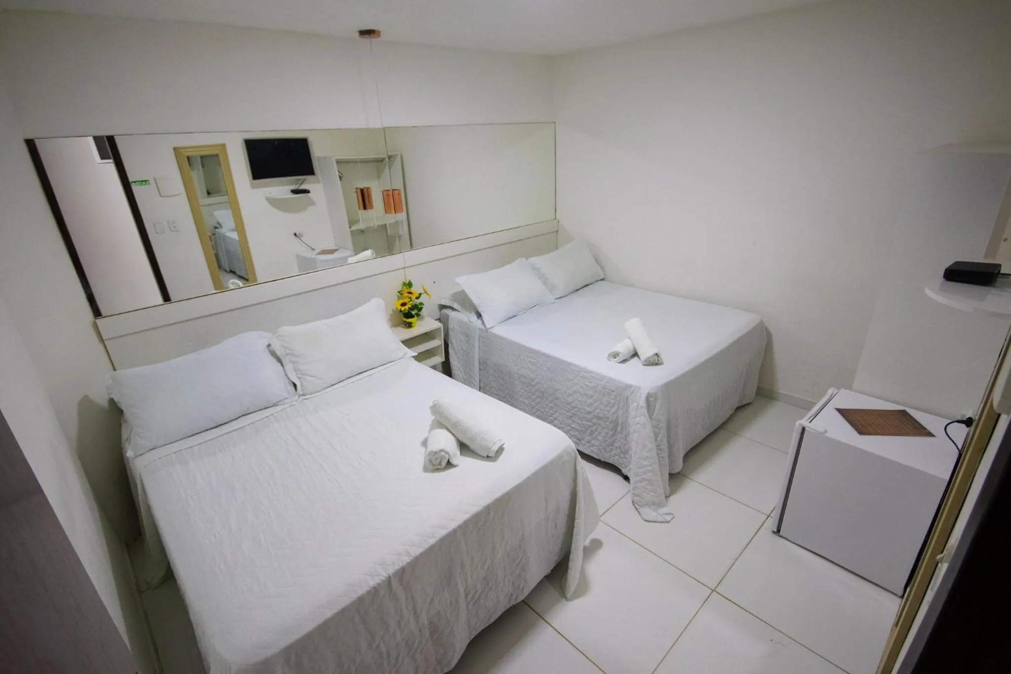 Bed in Pousada dos Cabanos