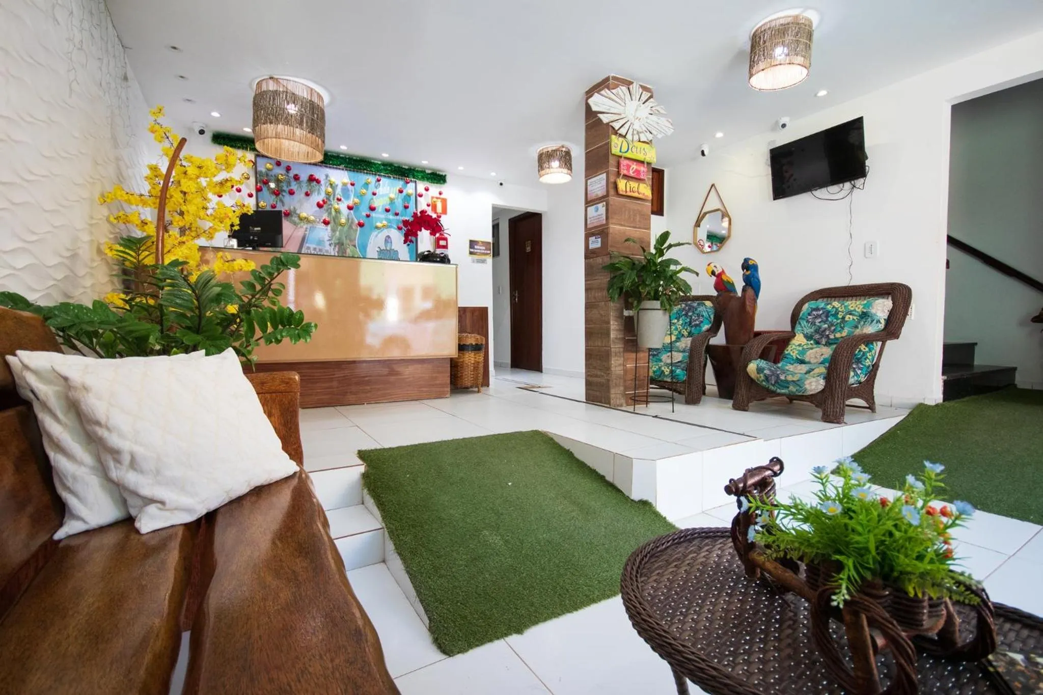 Living room in Pousada dos Cabanos