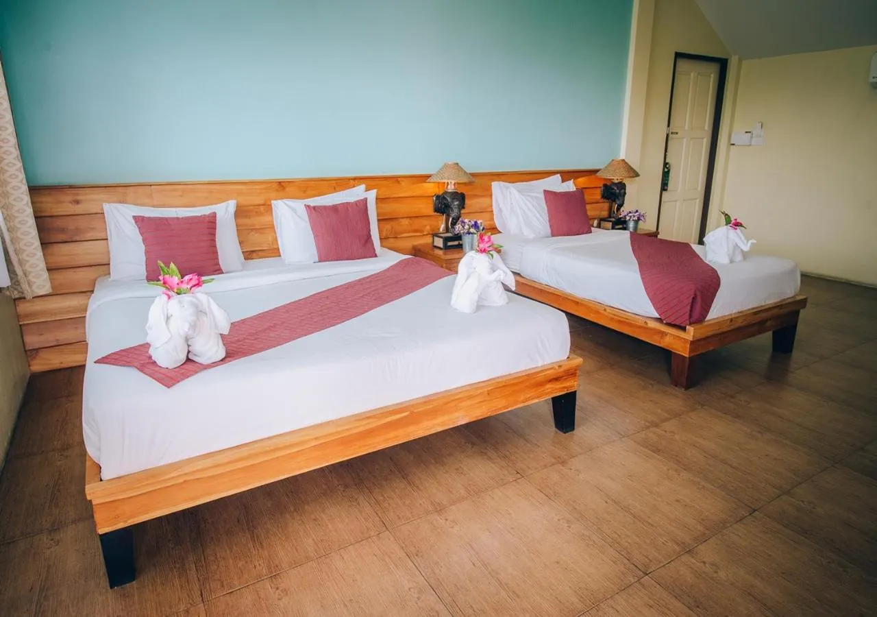 Bed in Good Times Resort Kanchanaburi