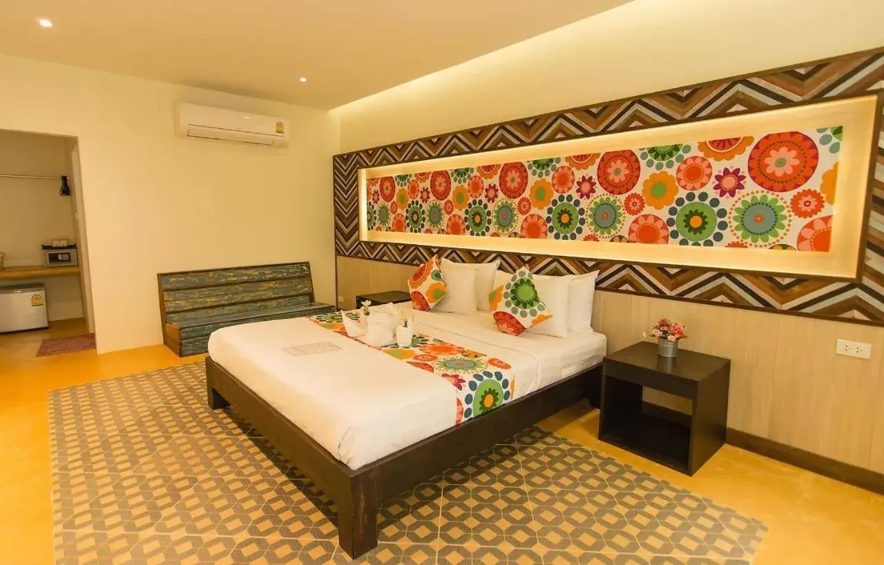 Bed in Good Times Resort Kanchanaburi Bed in Good Times Resort Kanchanaburi