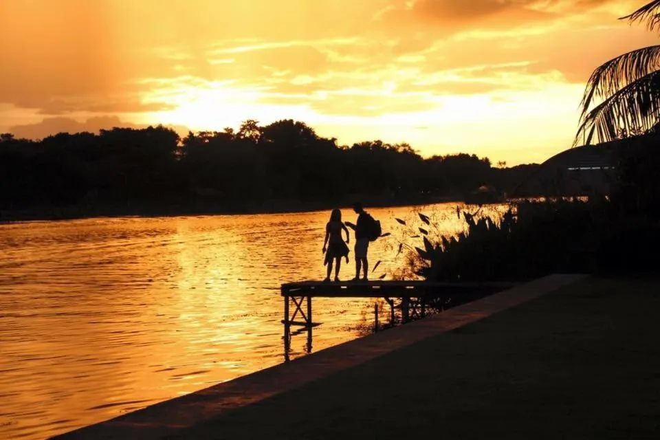 Sunset in Good Times Resort Kanchanaburi