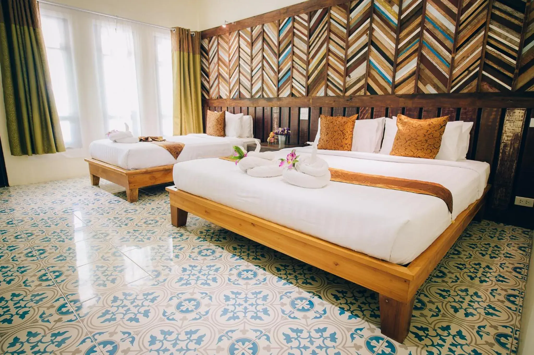 Bed in Good Times Resort Kanchanaburi Bed in Good Times Resort Kanchanaburi