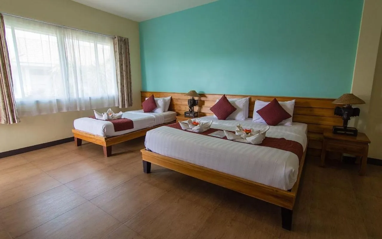 Bed in Good Times Resort Kanchanaburi