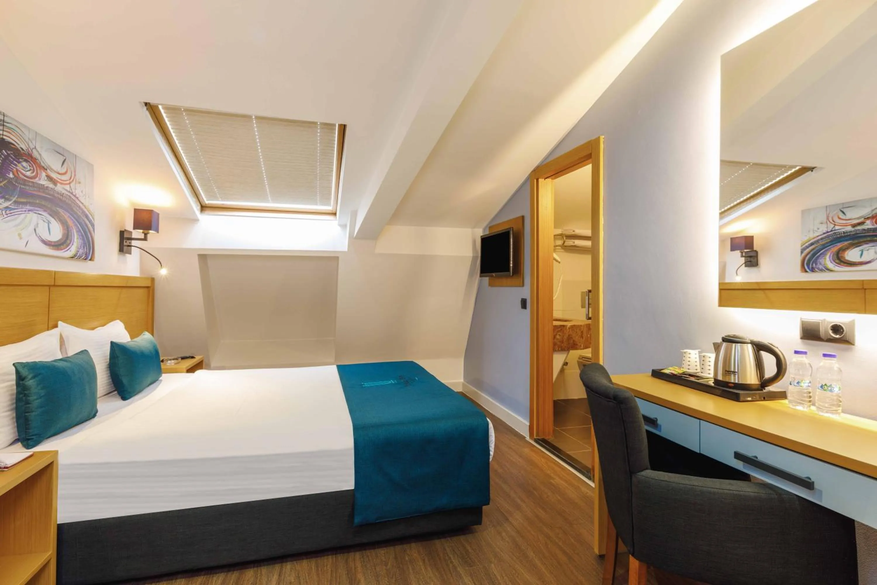 Bed in Urban Hotel Bomonti