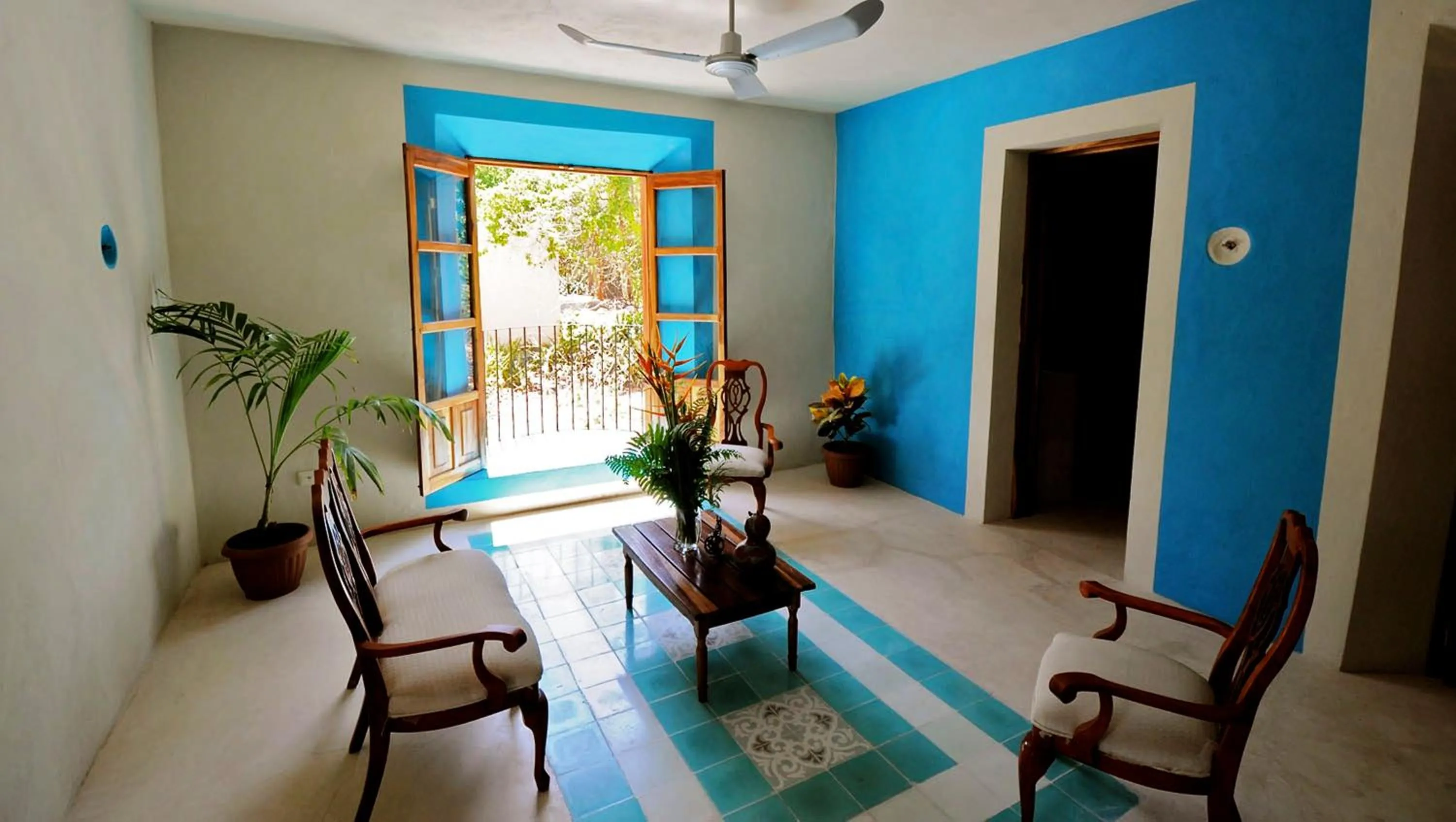 Living room in Hacienda San Francisco Tzacalha