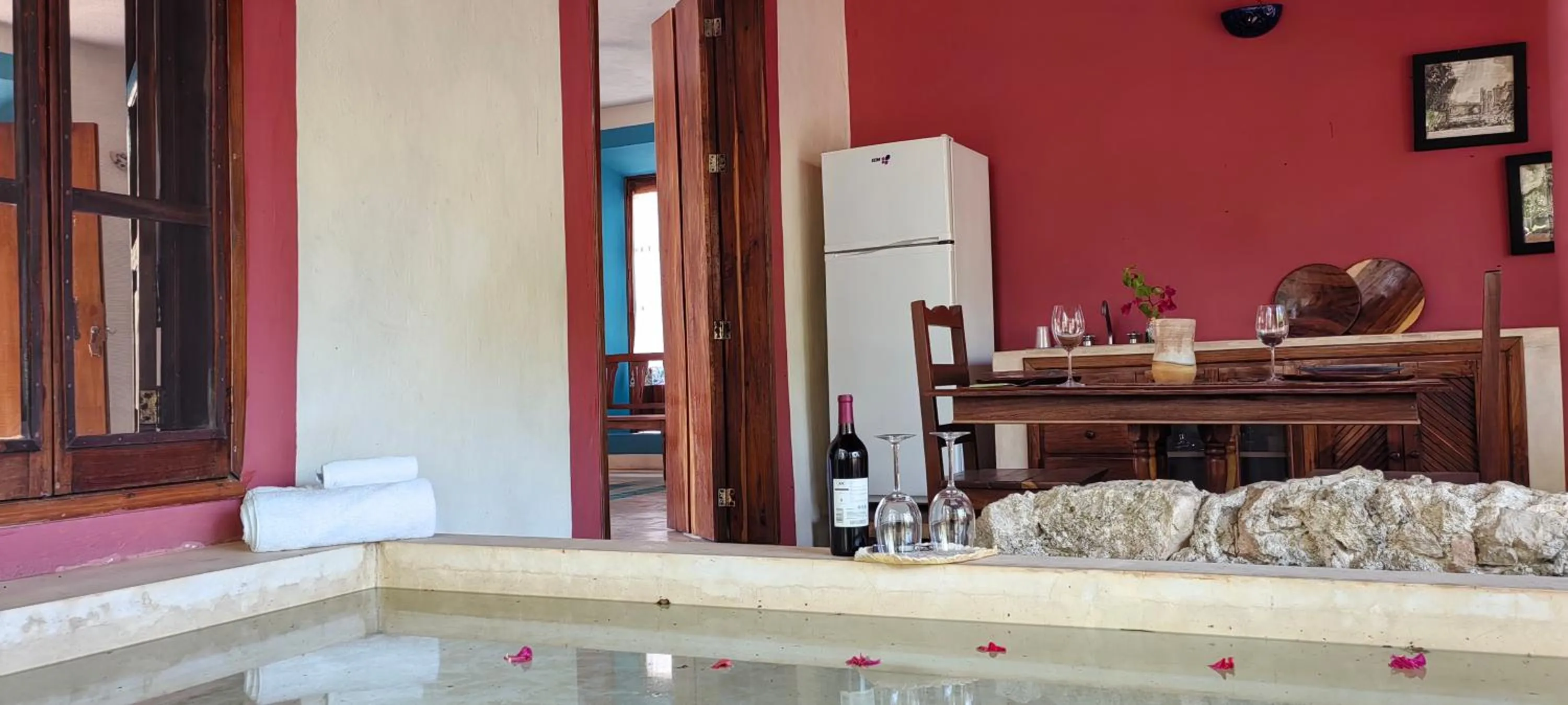 Swimming pool in Hacienda San Francisco Tzacalha