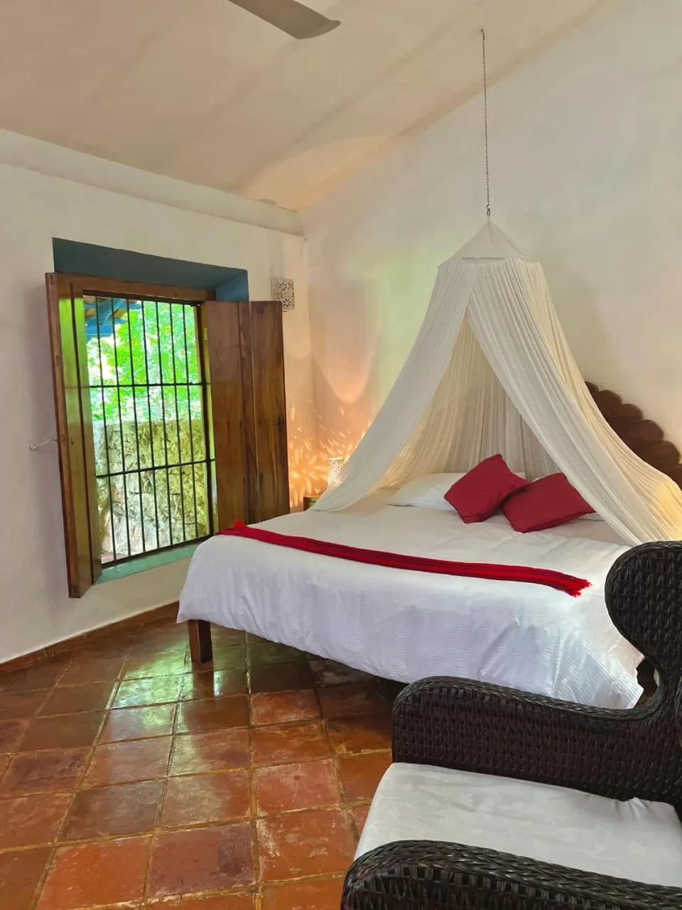 Bedroom, Bed in Hacienda San Francisco Tzacalha