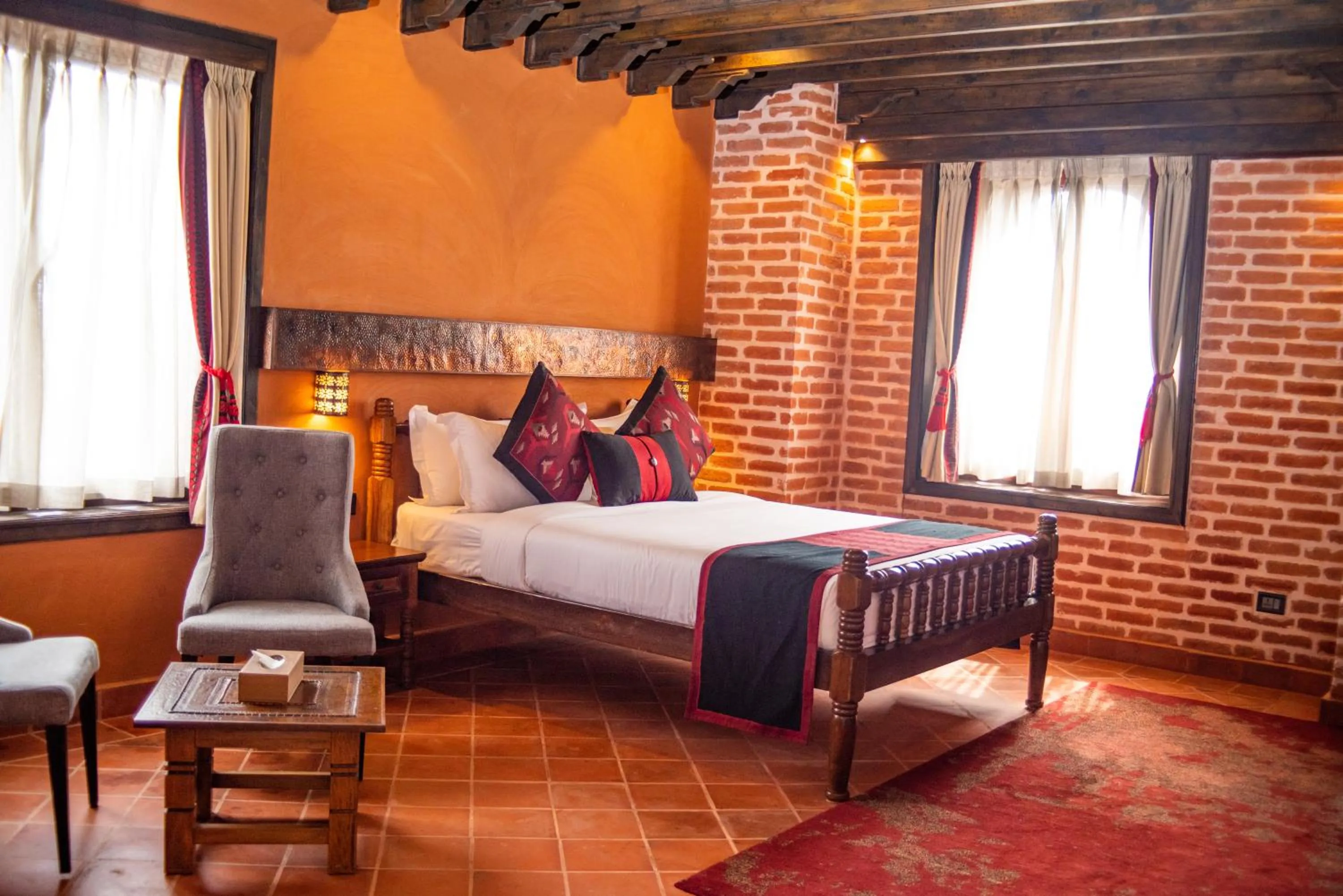 Bed in Basera Boutique Hotel - Boutique escape in heart of Kathmandu
