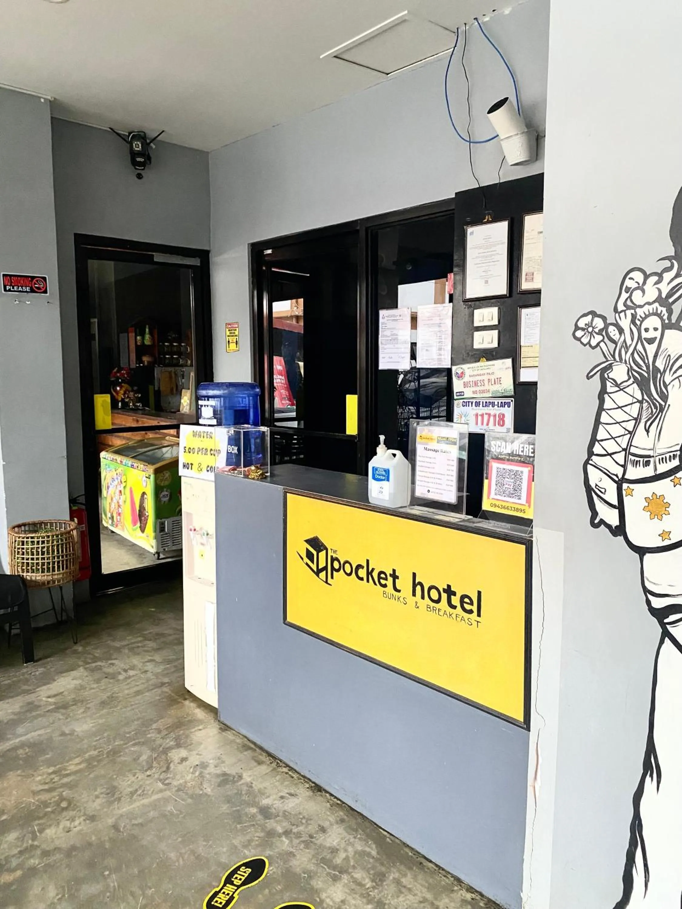 Lobby or reception in The Pocket Hotel