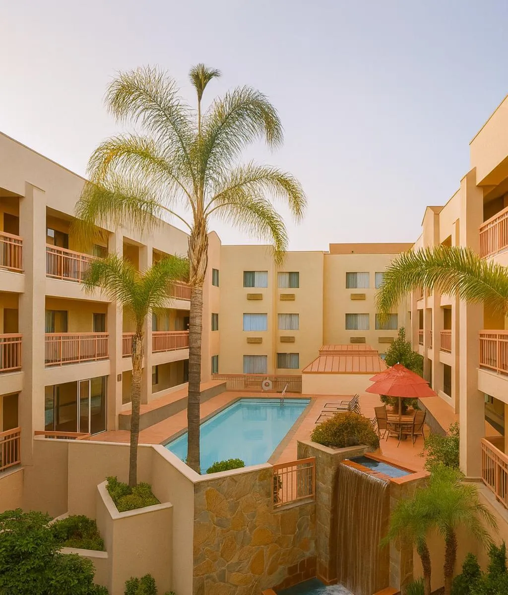 Swimming pool in Ramada by Wyndham Hawthorne/LAX