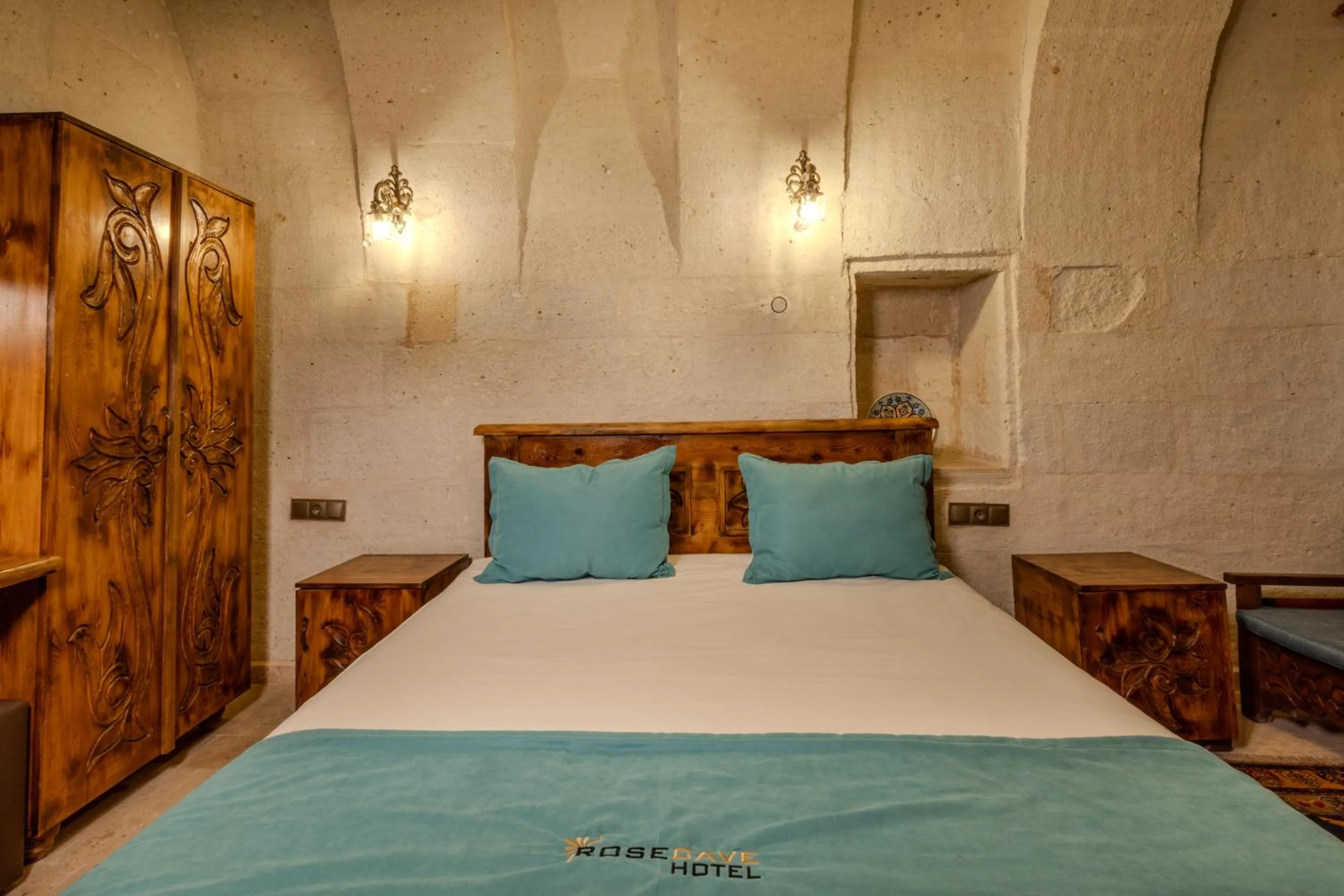 Bed in Angel Cappadocia Cave Hotel